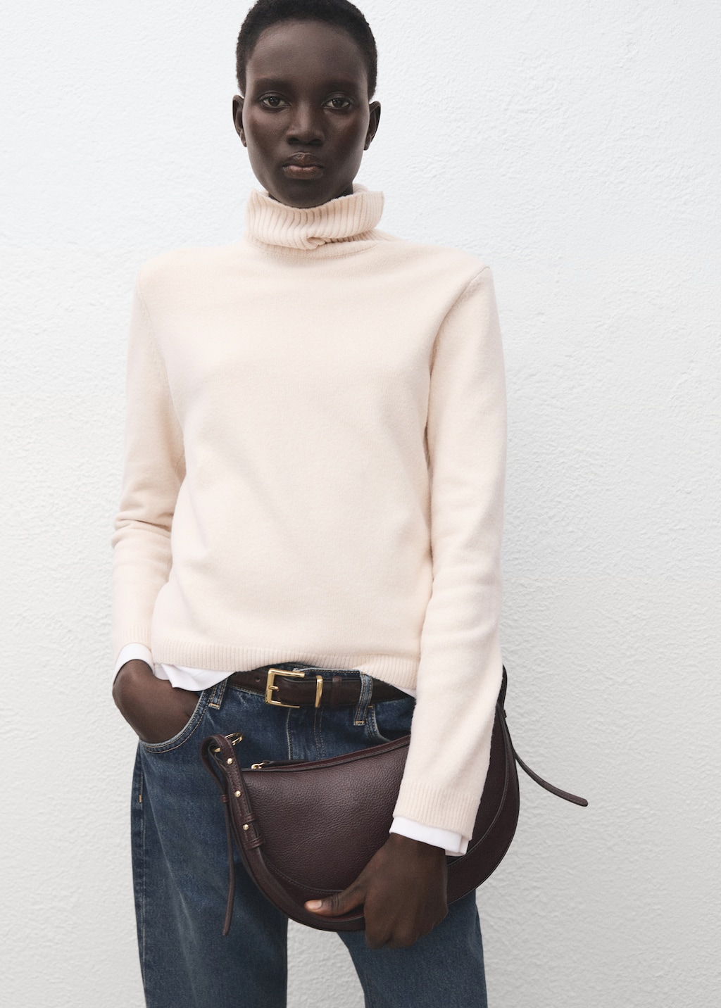 Mango Turtleneck knitted sweater