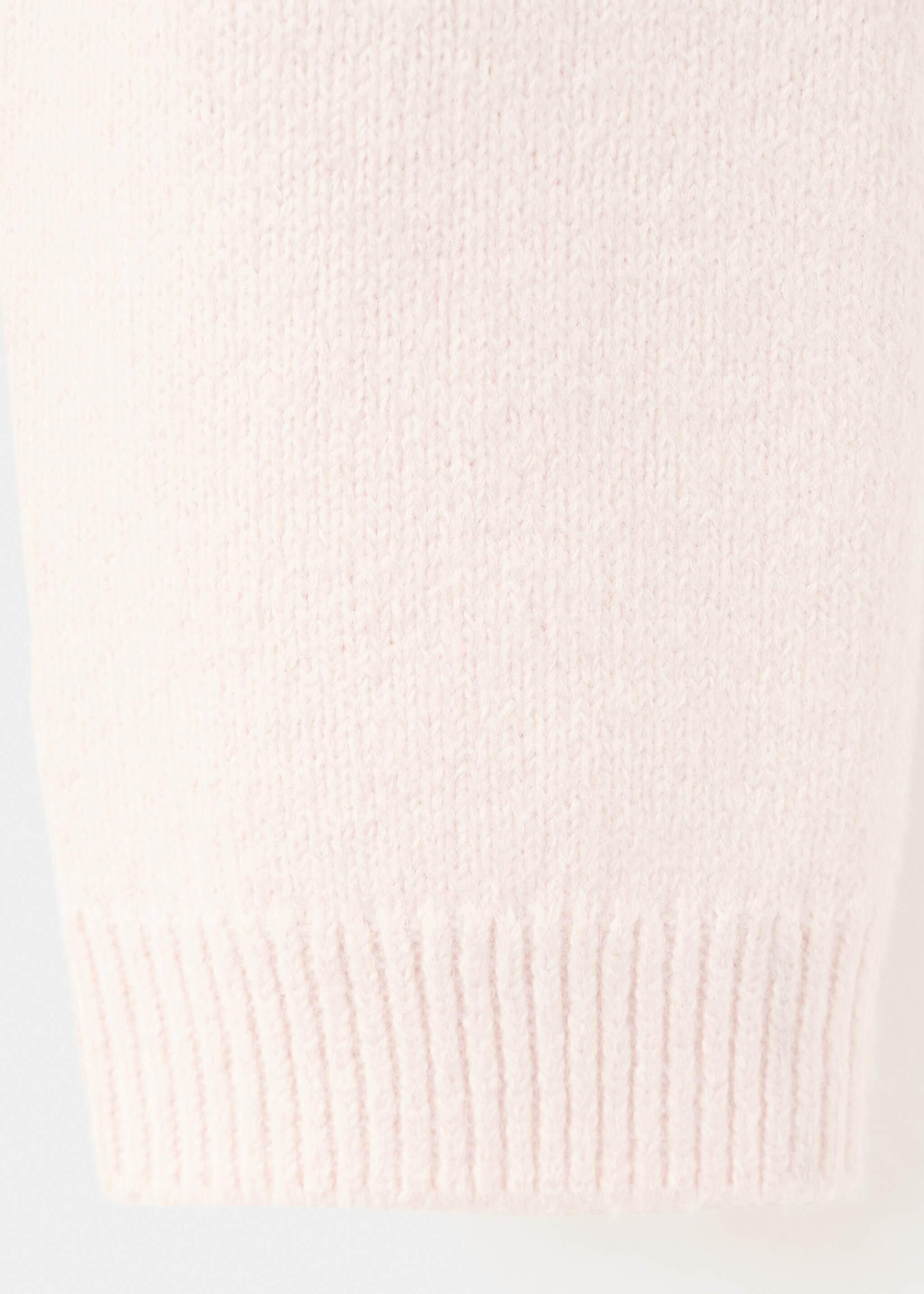 Turtleneck knitted sweater - Details of the article 0, Ecru. Ref: 27081223-00.