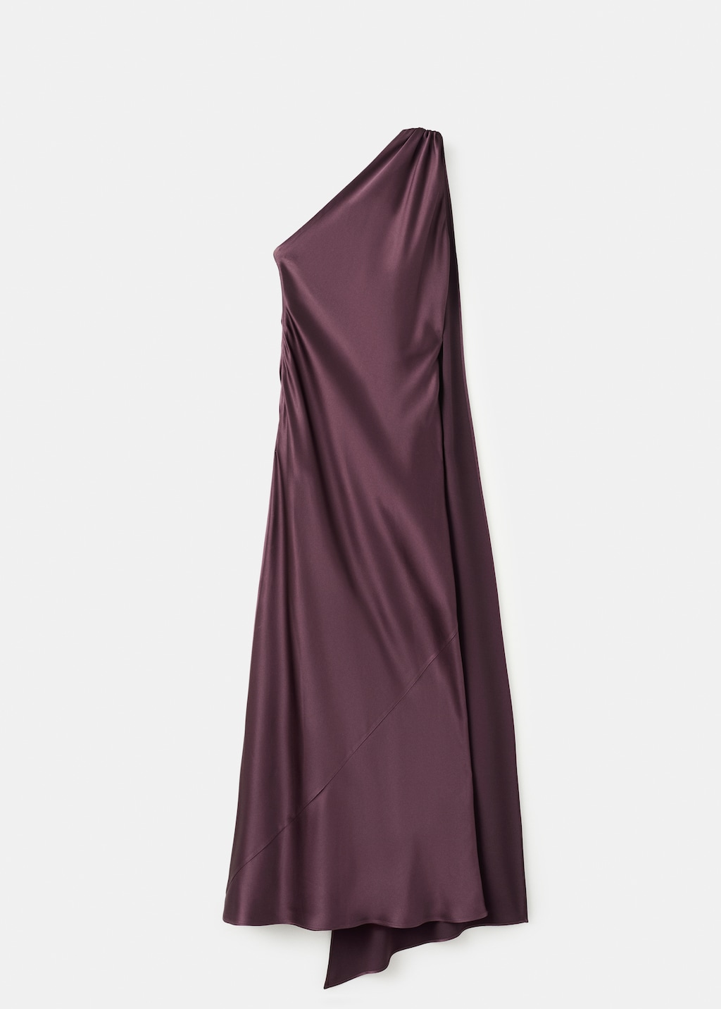 Asymmetrical bow-neck dress - image 3
