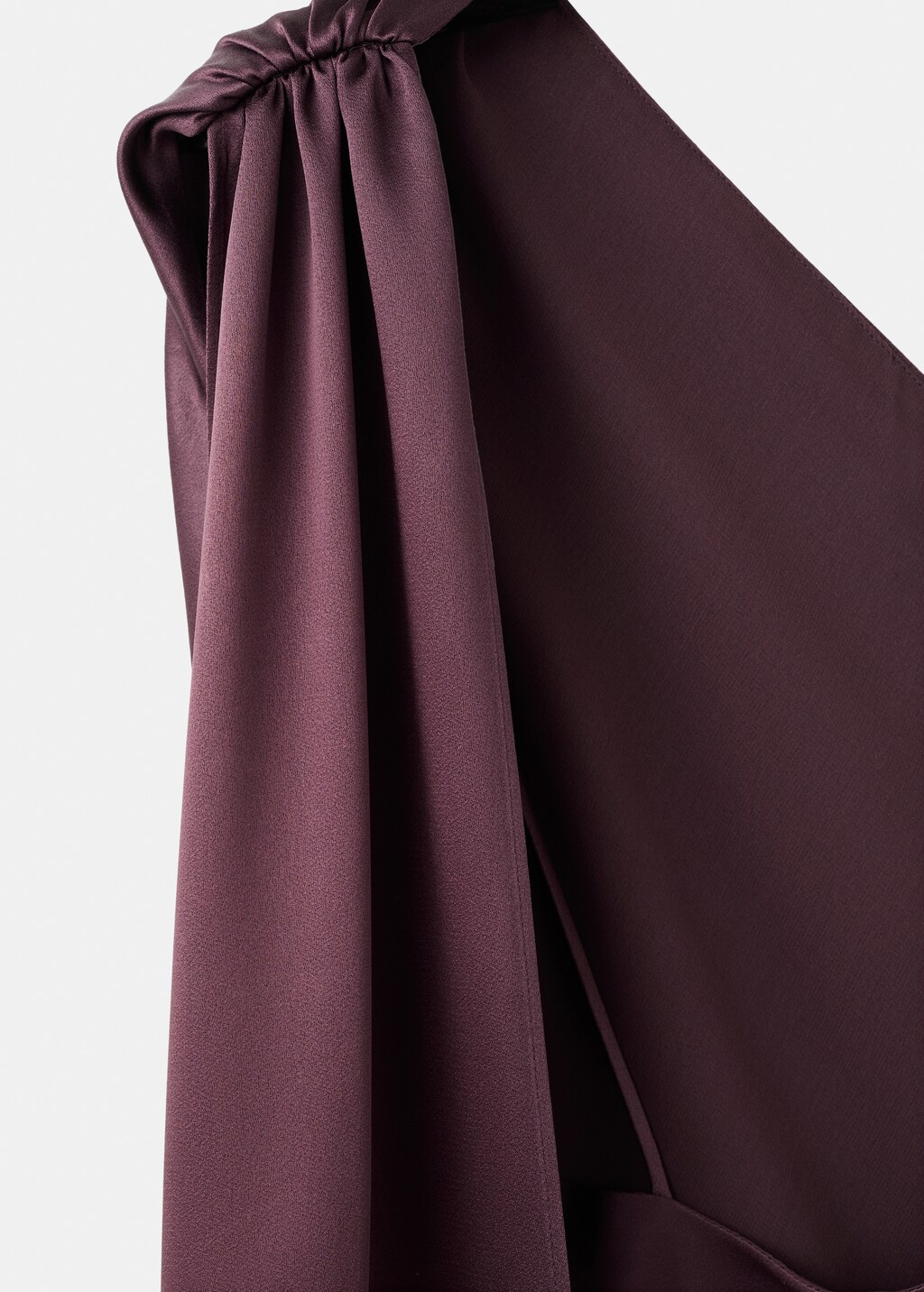 Asymmetrical bow-neck dress - image 5