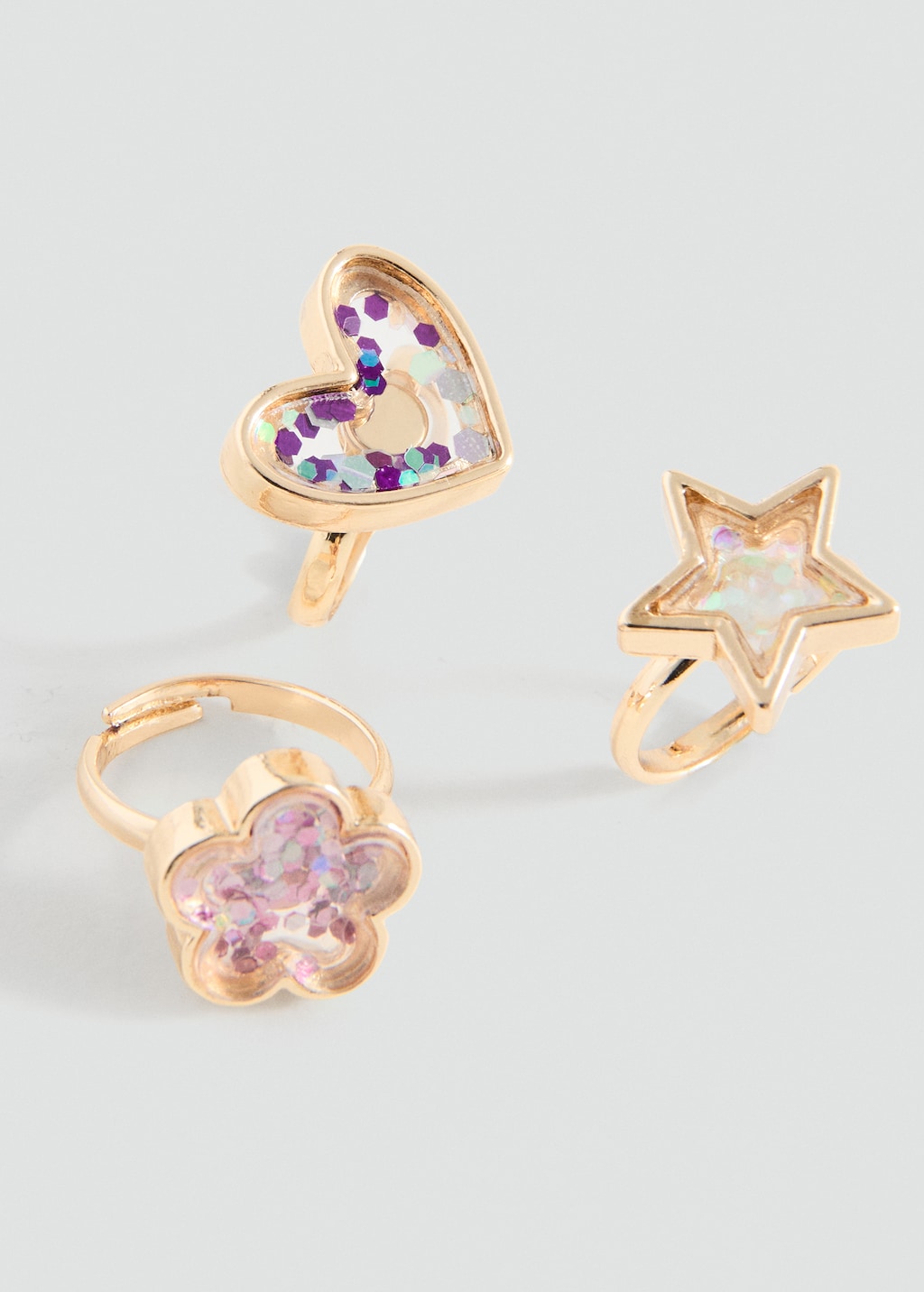 Pack of 3 combined rings