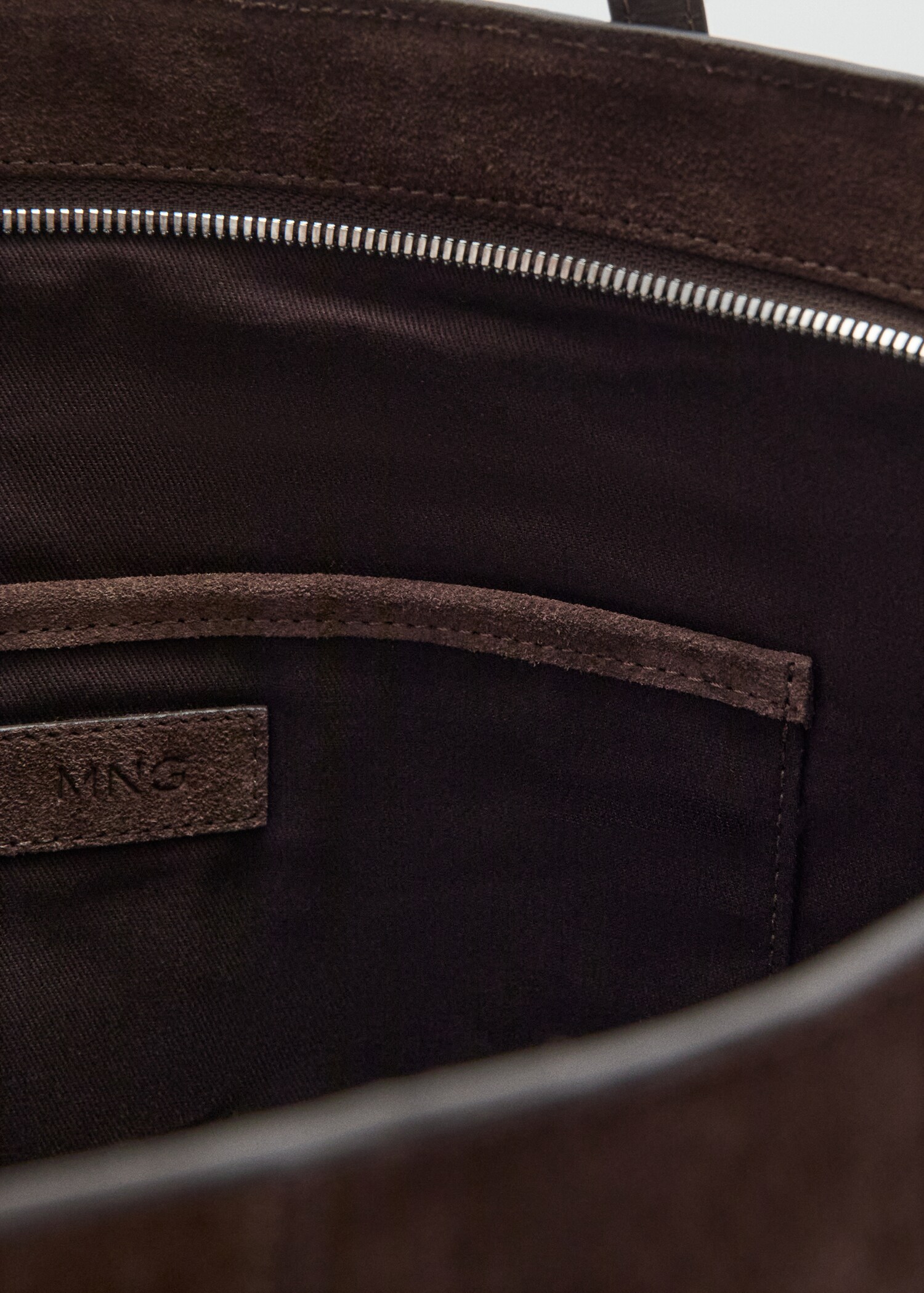 Suede shopper bag - Details of the article 3