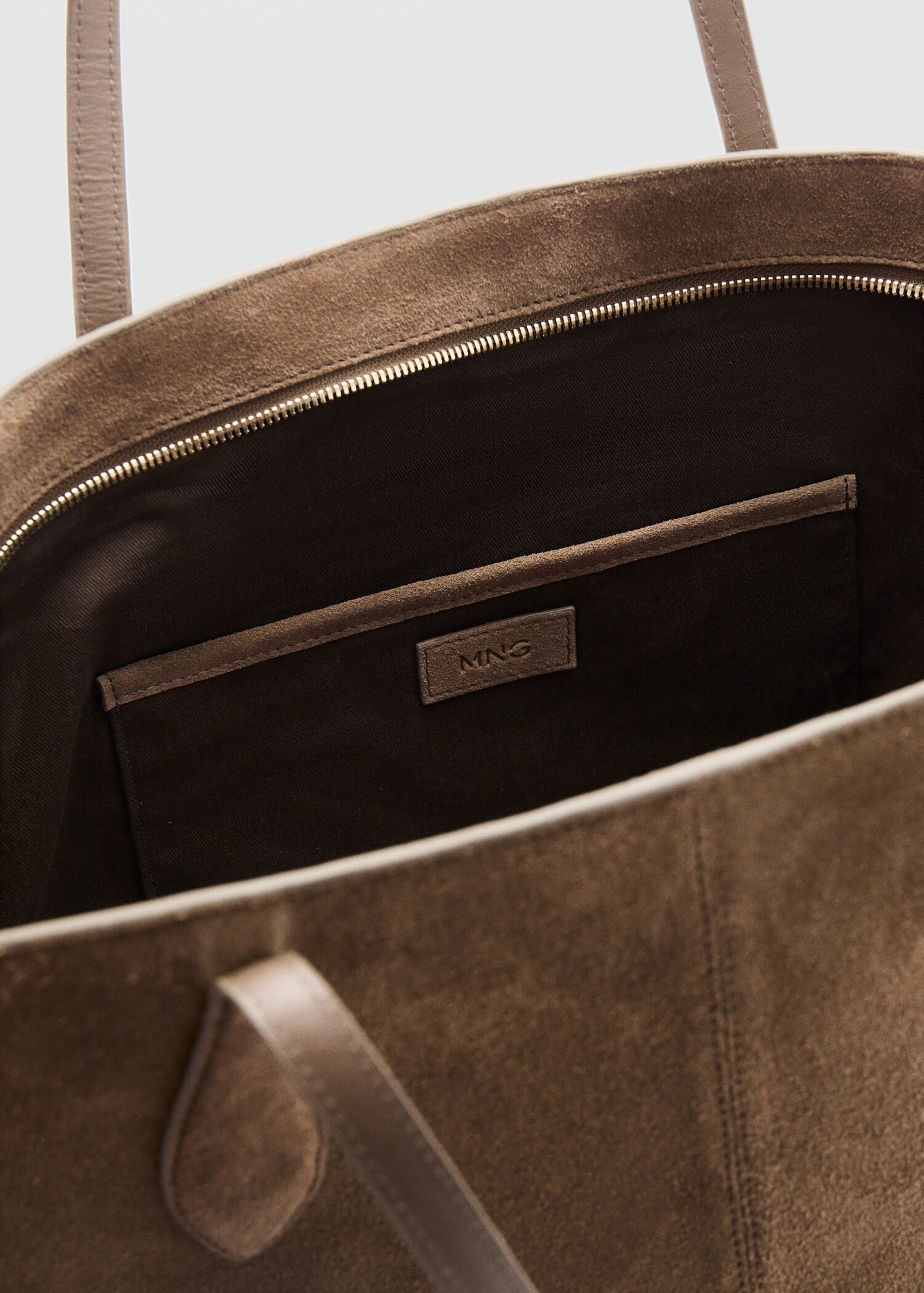 Suede shopper bag - Details of the article 2