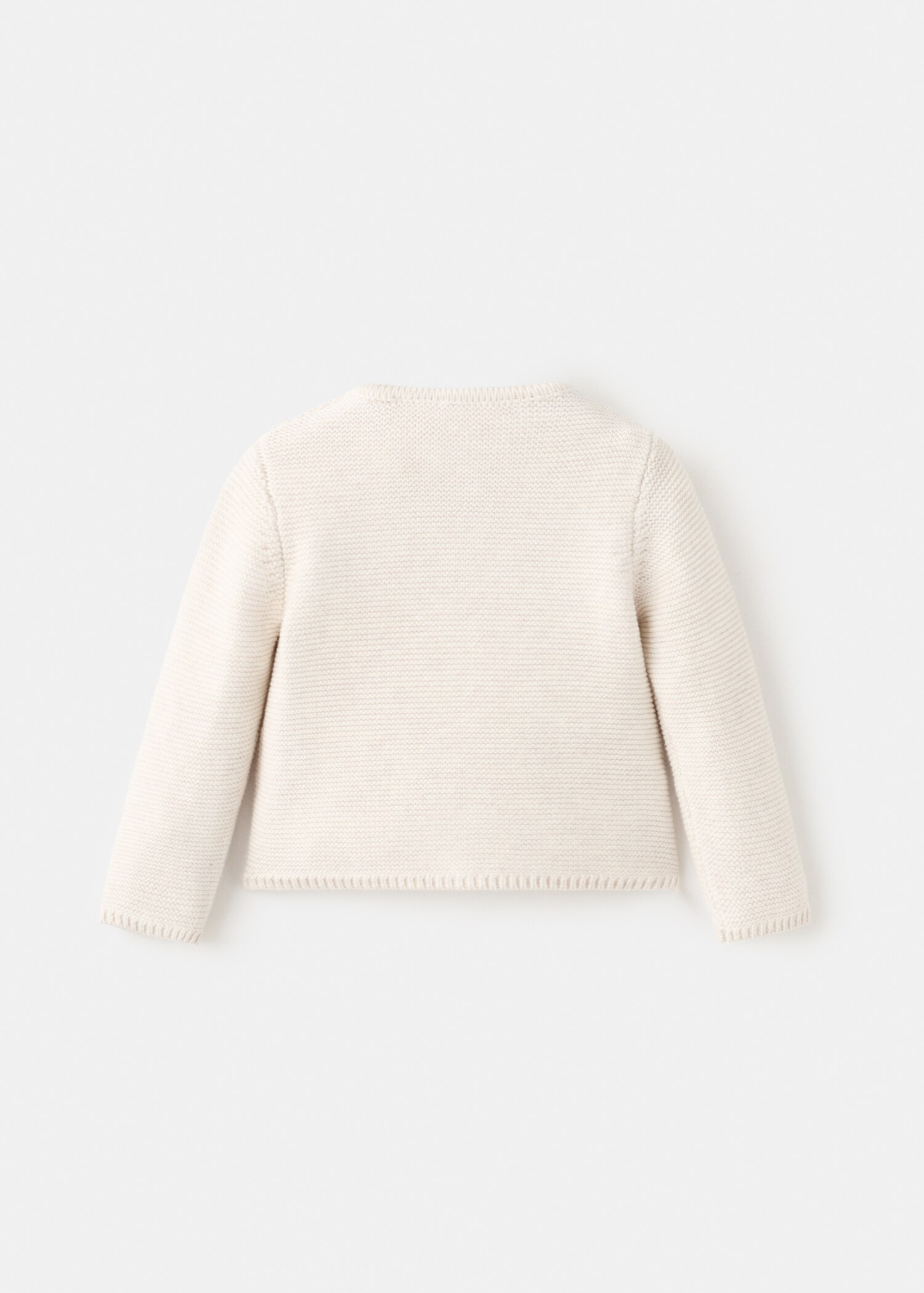 Knitted button cardigan - Reverse of the article