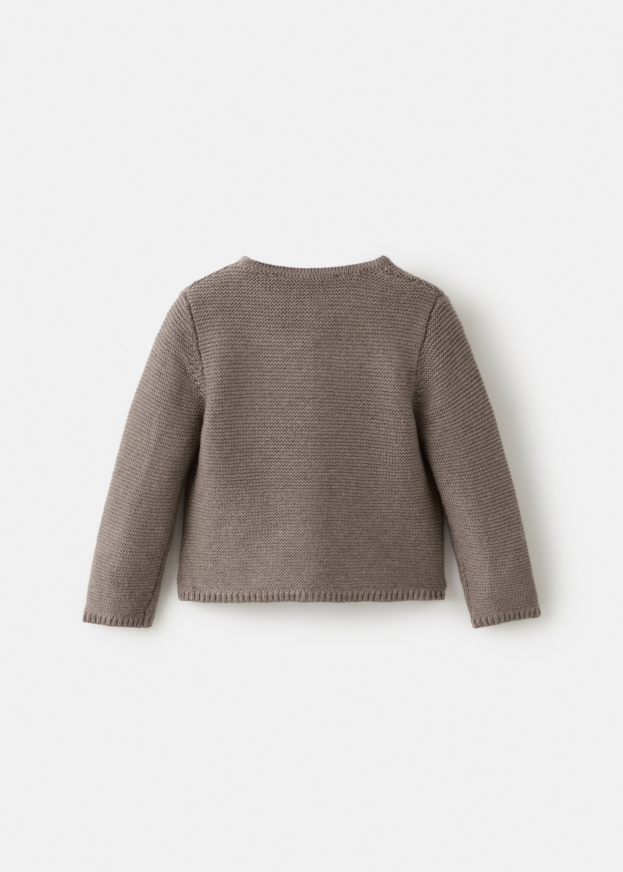 Càrdigan punt botons - Revers de l'article, Marró mitjà. Ref: 27081235-00.