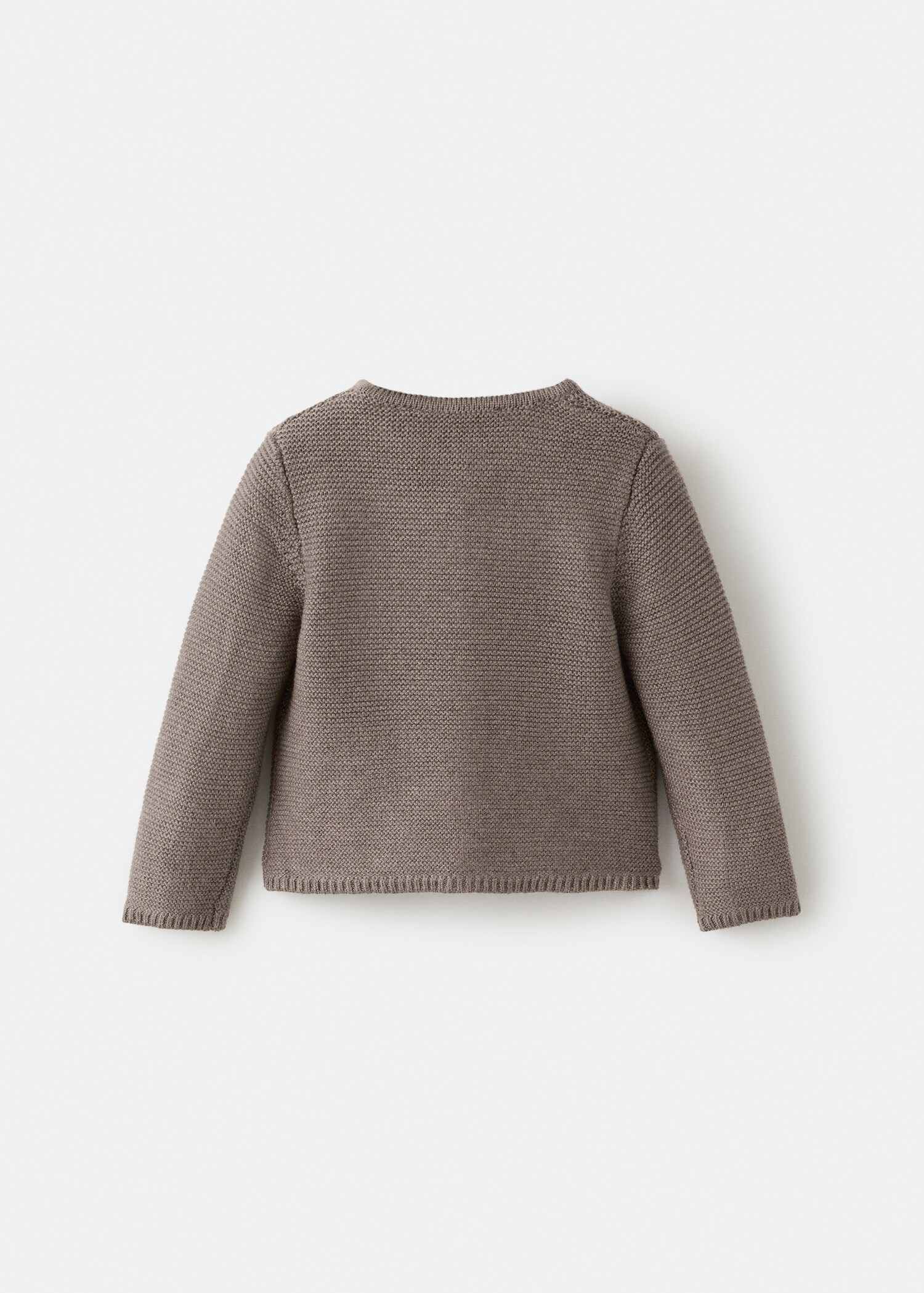 Knitted button cardigan - Reverse of the article