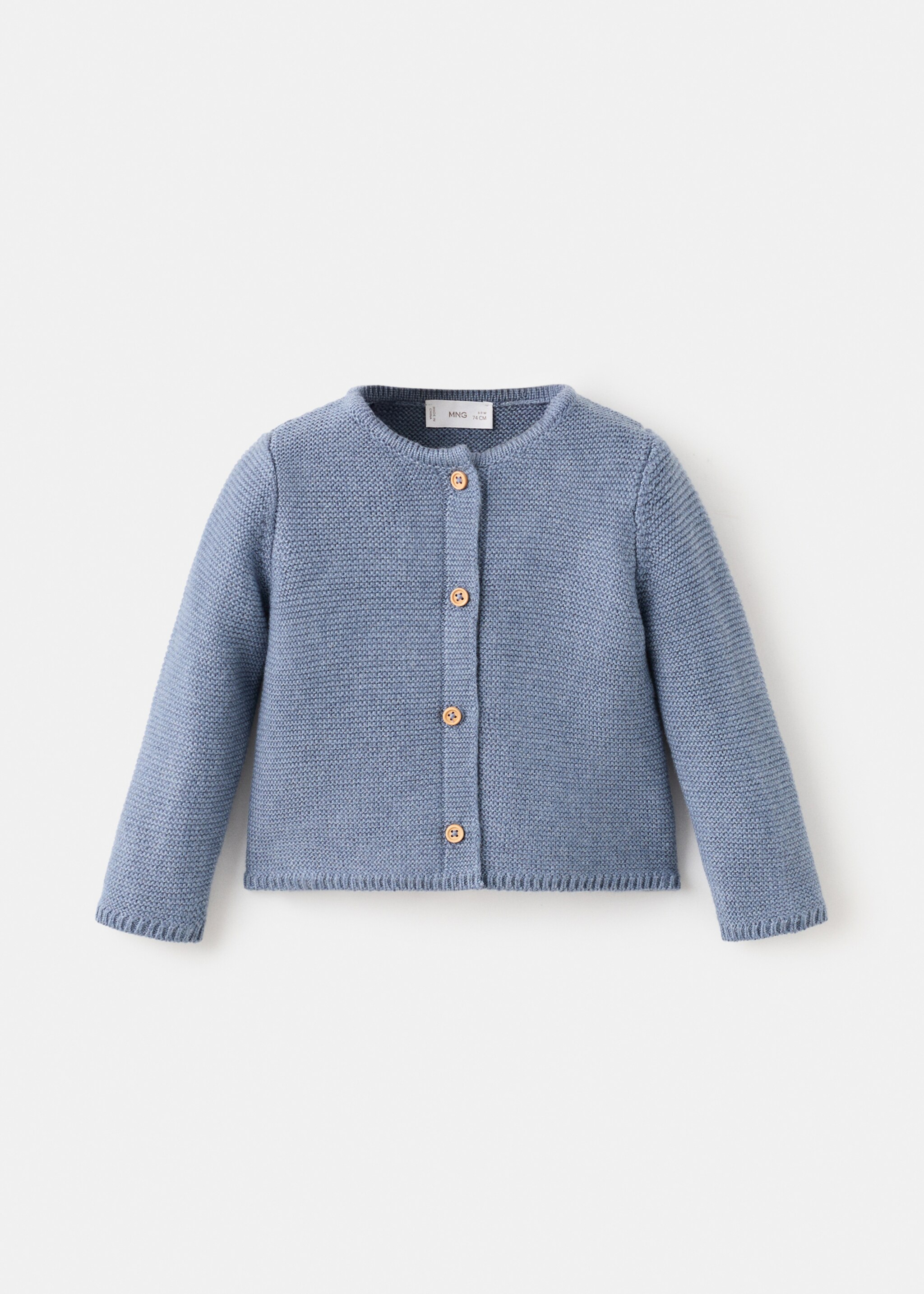 Strickcardigan mit Knöpfen - Artikel ohne Model, Blau. Ref: 27081235-00.