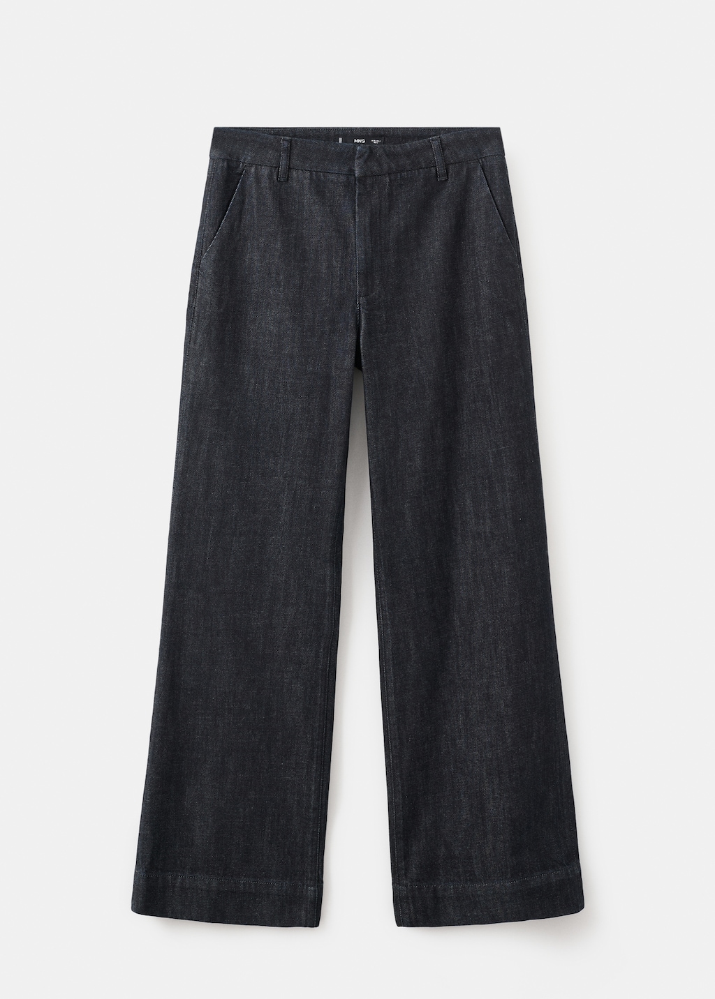 Wide leg denim trousers - image 5