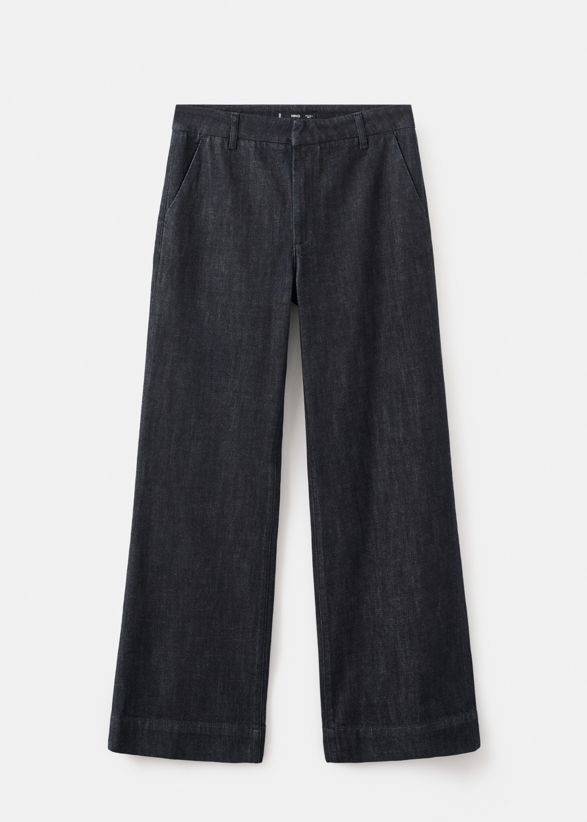 Wide-leg denim trousers - Article without model, Open Blue. Ref: 27081237-00.