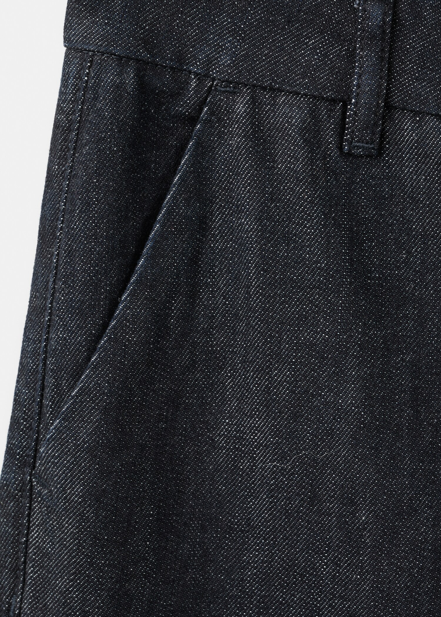 Wide-leg denim trousers - Details of the article 0