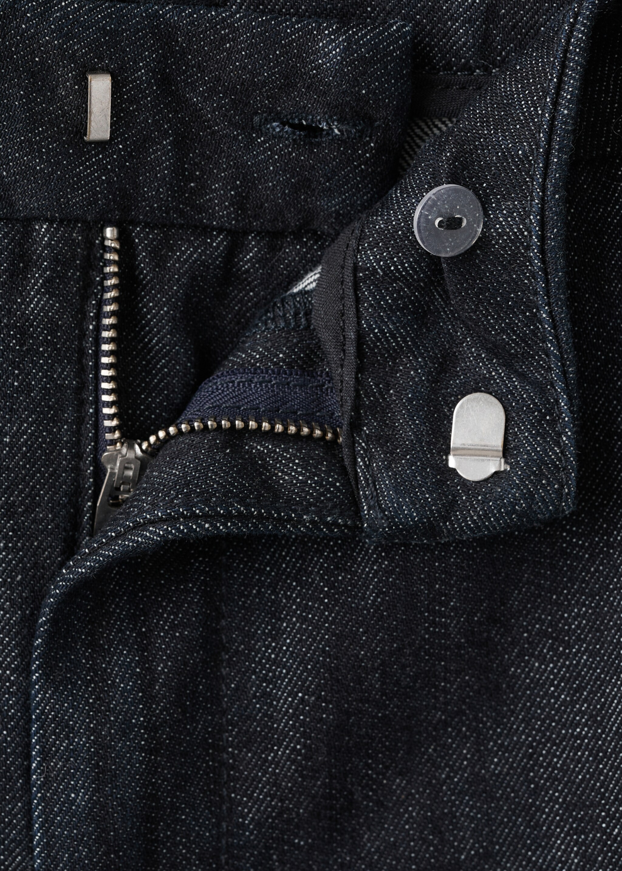 Wide-leg denim trousers - Details of the article 8, Open Blue. Ref: 27081237-00.