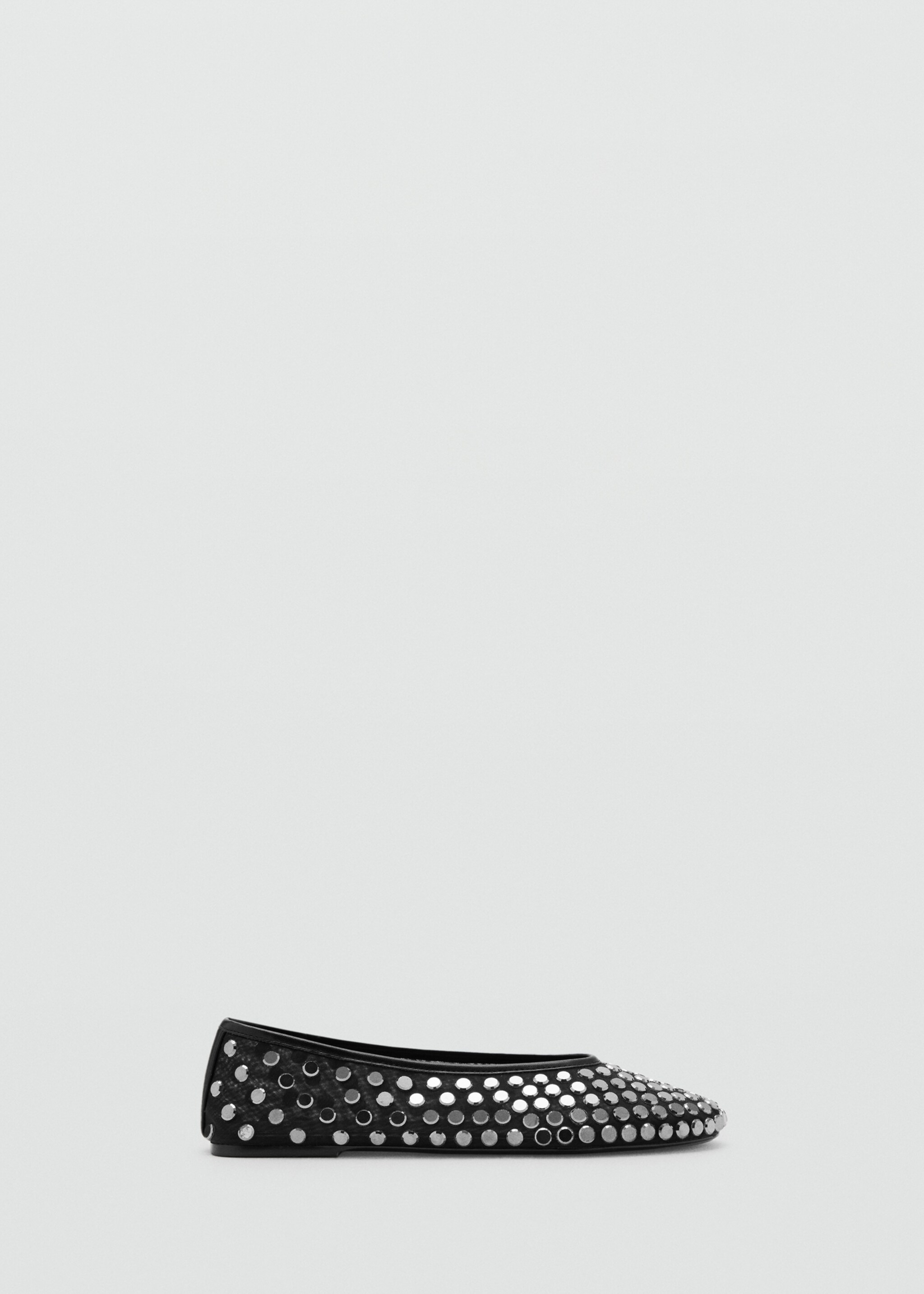 Studded mesh ballerinas - Article without model, Black. Ref: 27081241-00.