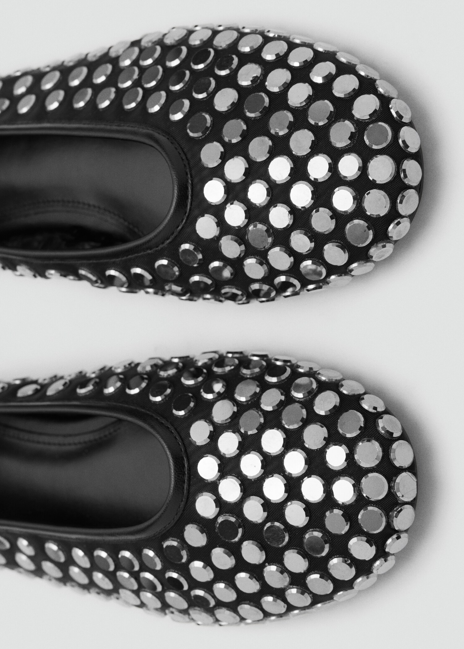 Studded mesh ballerinas - Details of the article 1