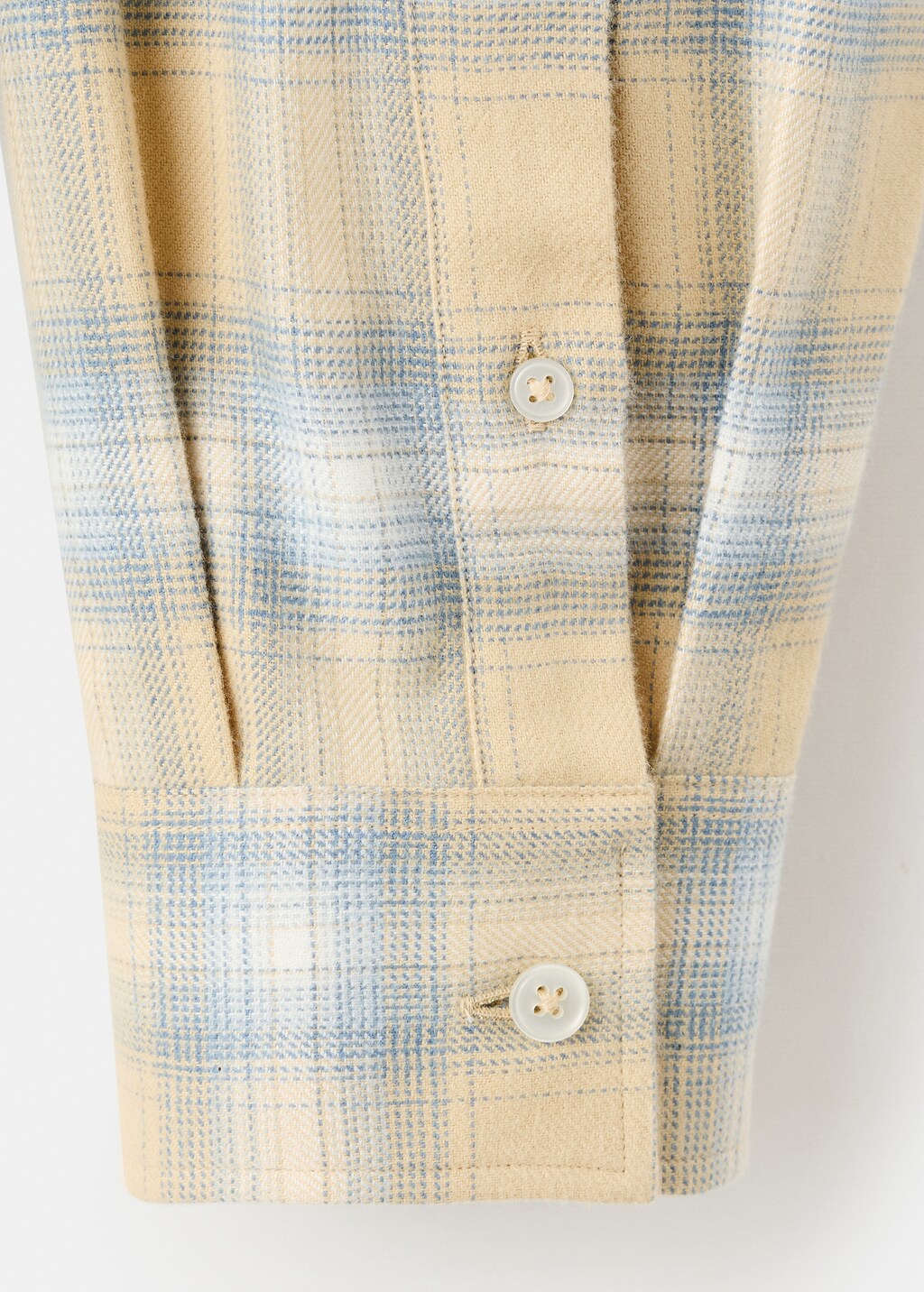 Check flannel cotton shirt