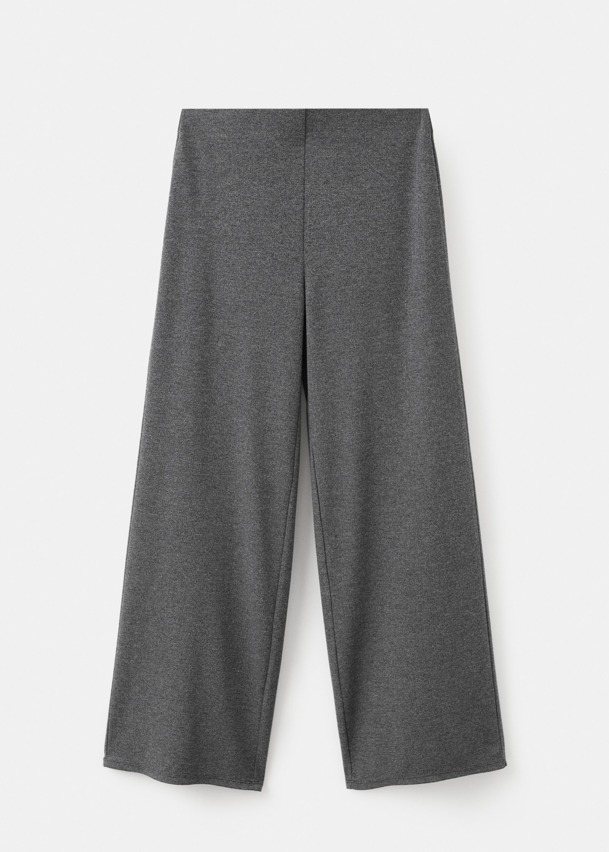 Straight-fit trousers with elastic waist - Article without model, Grey. Ref: 27081248-00.