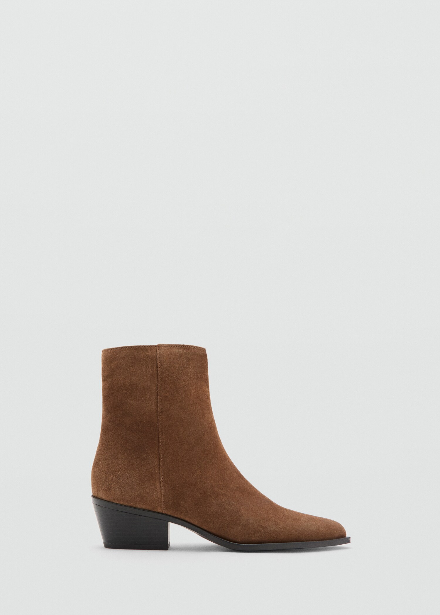 Heel suede ankle boot - Article without model
