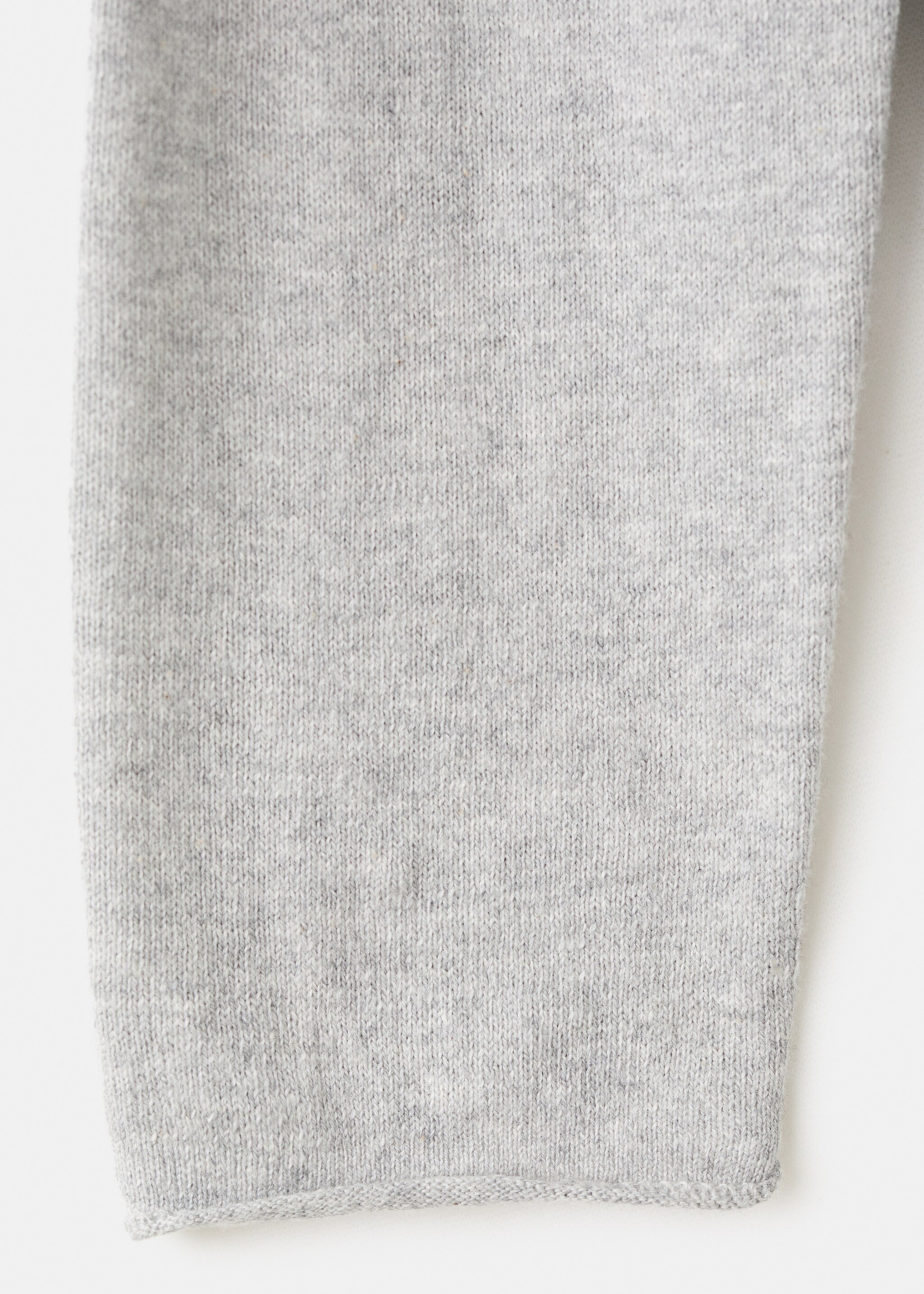 Long sleeves knit cardigan - Details of the article 0, Light Heather Grey. Ref: 27081252-00.