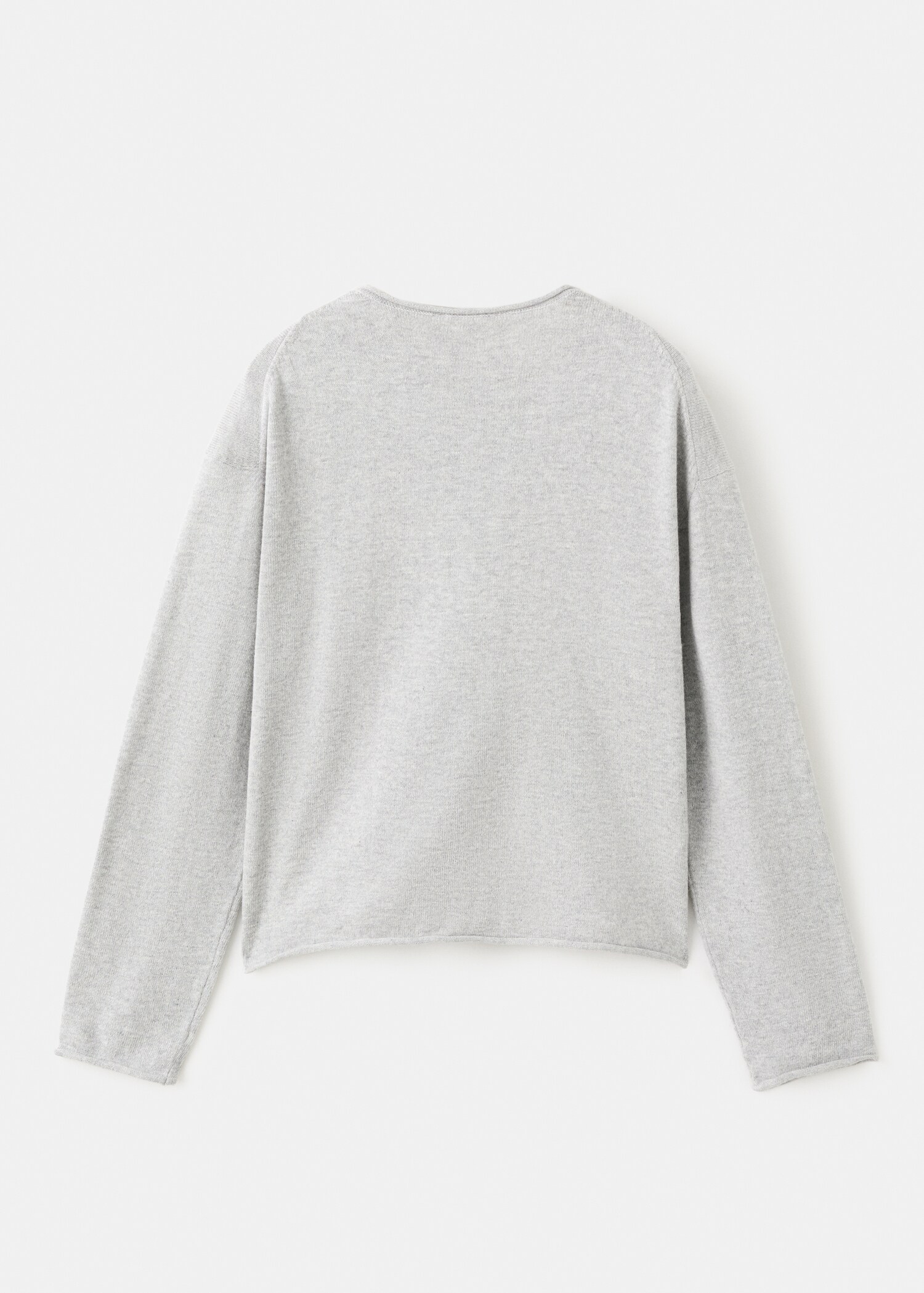 Long sleeves knit cardigan - Reverse of the article