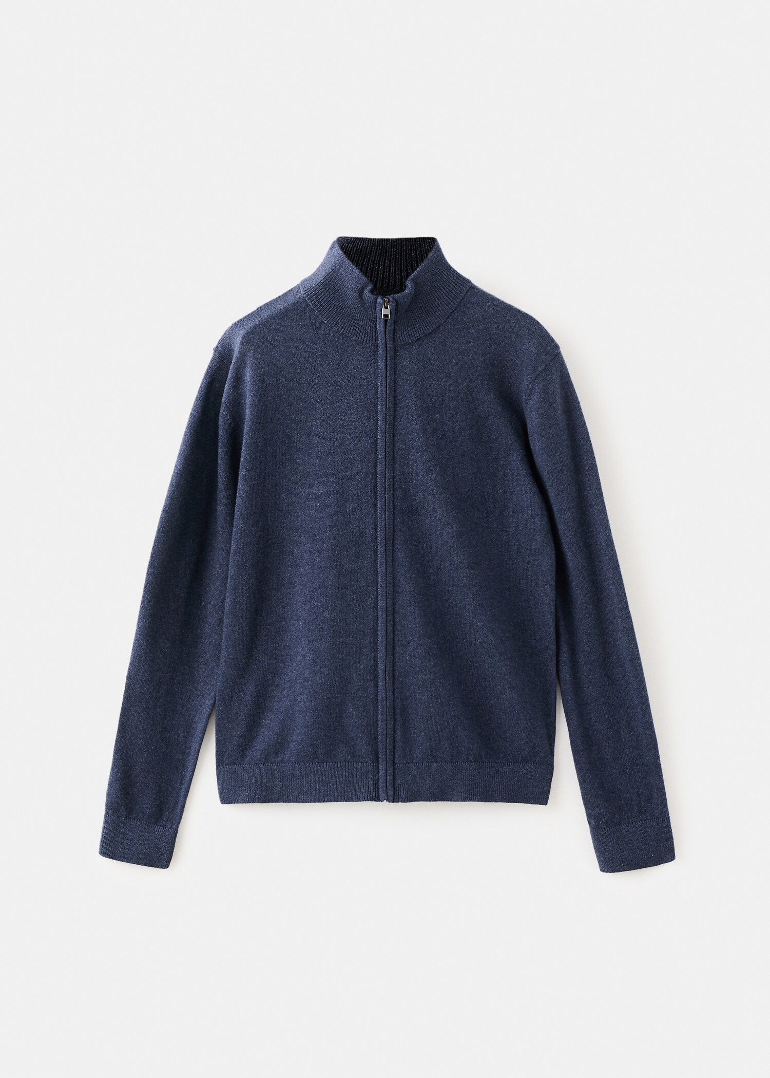 Zipped knit cardigan - Article without model