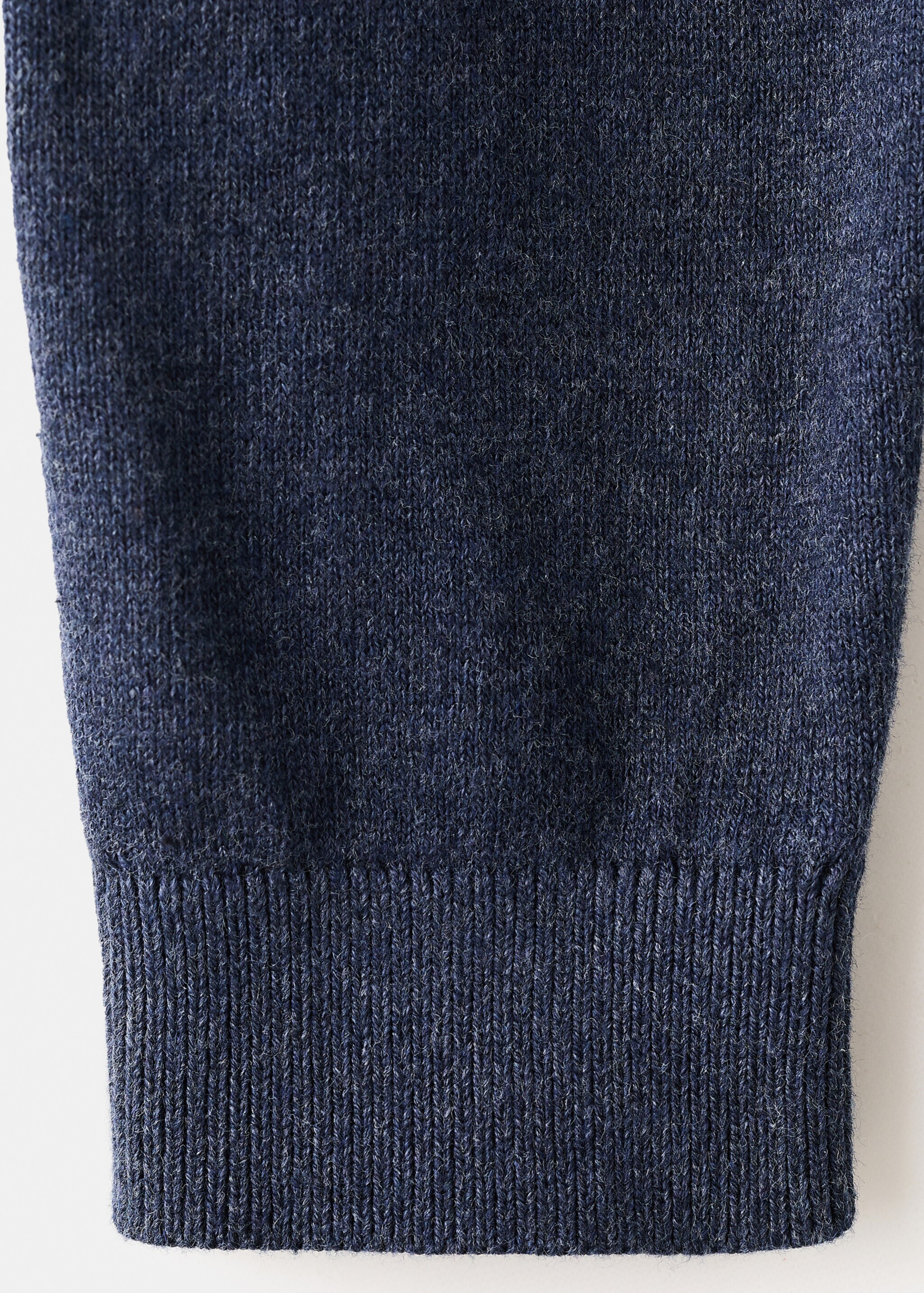 Zipped knit cardigan - Details of the article 0, Navy. Ref: 27081253-00.