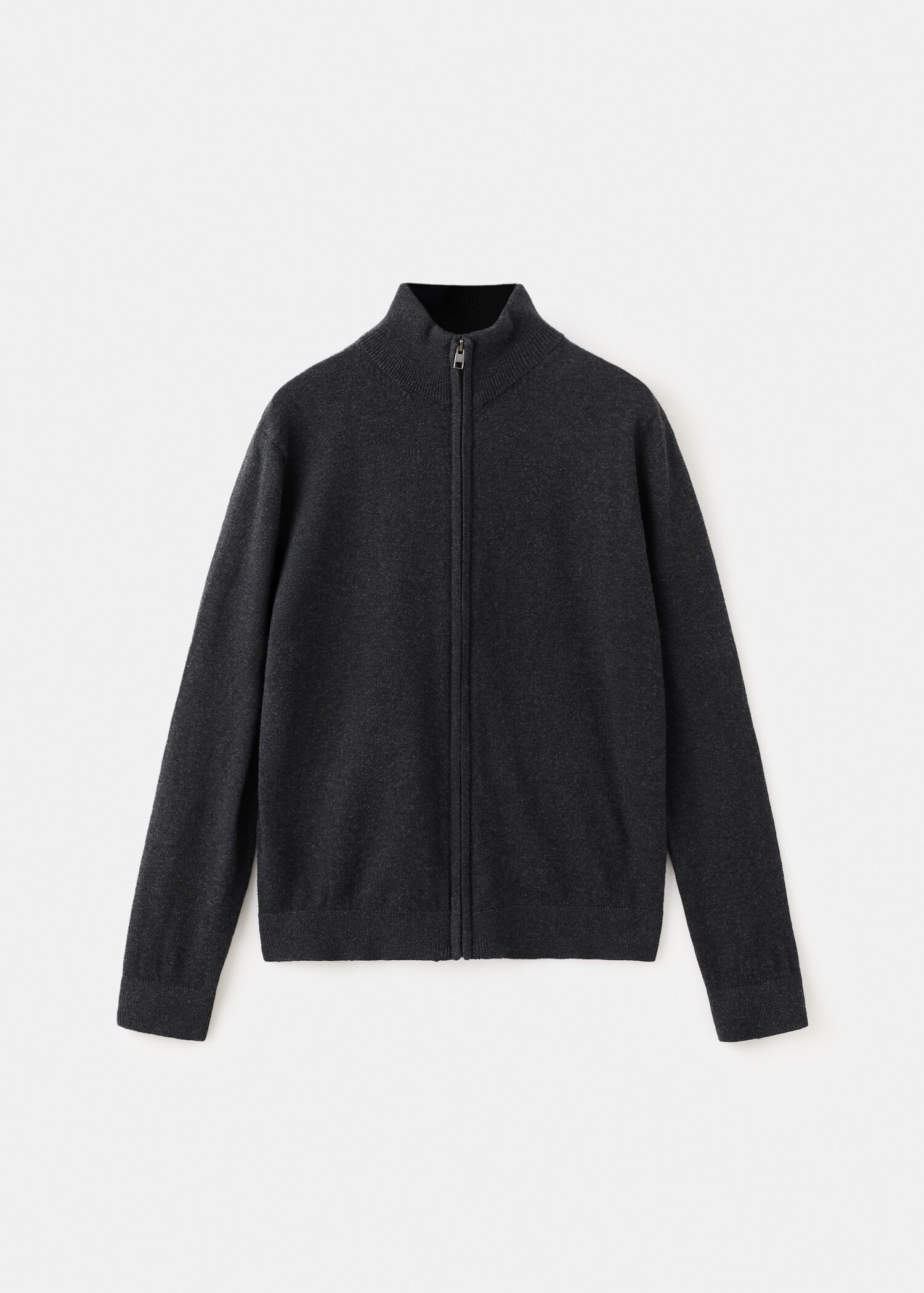 Zipped knit cardigan - Article without model