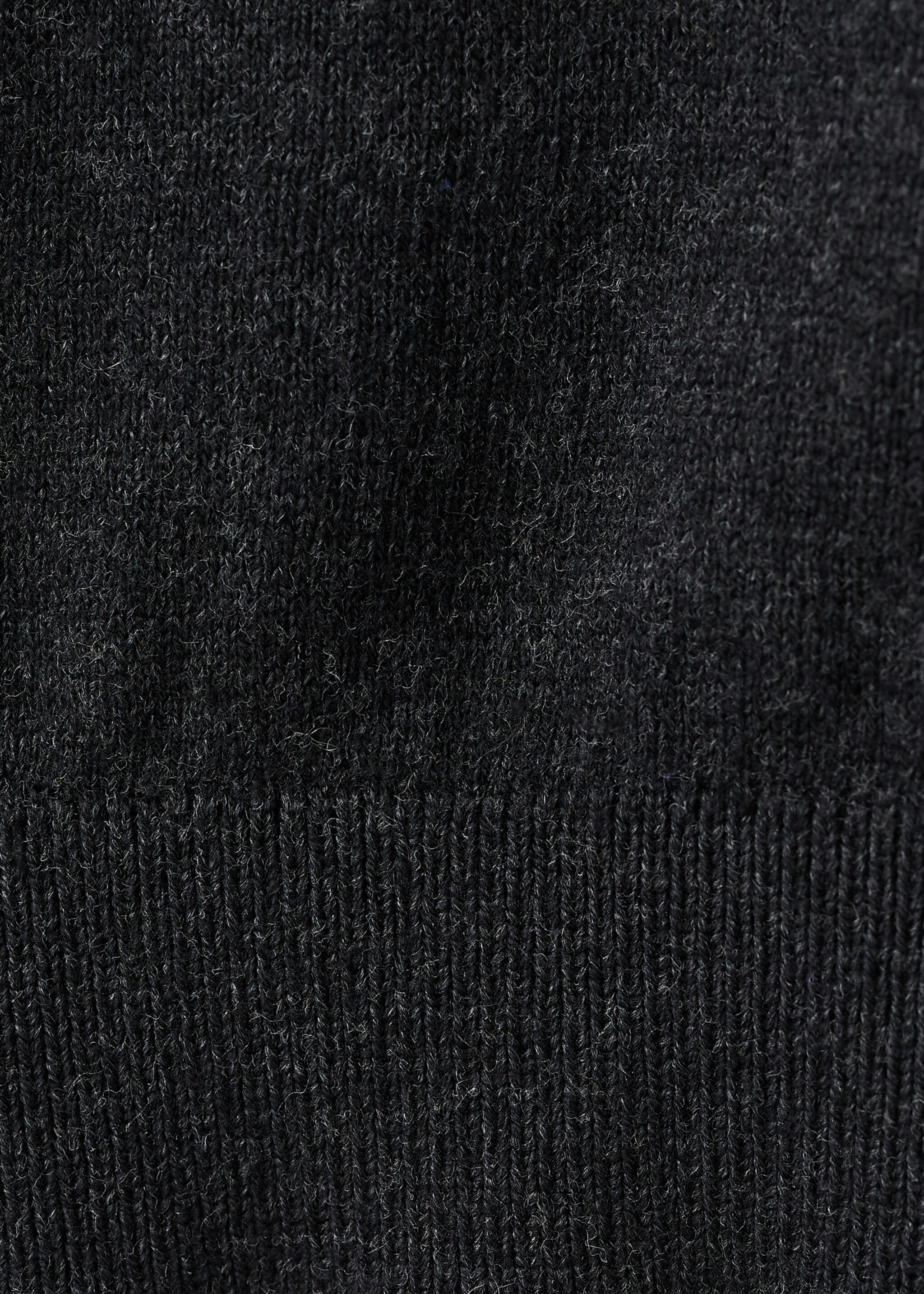 Zipped knit cardigan - Details of the article 0, Charcoal. Ref: 27081253-00.