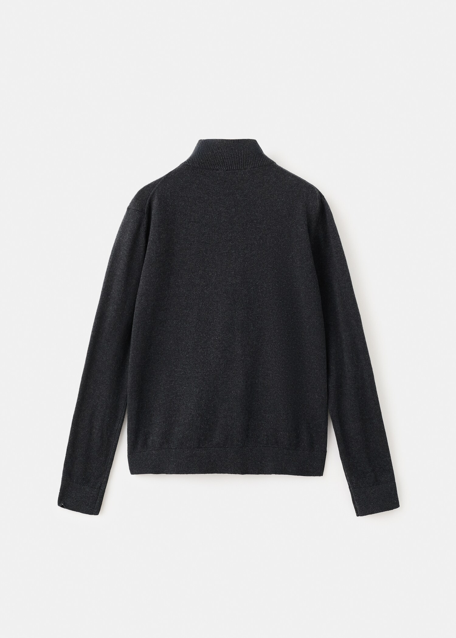 Zipped knit cardigan - Reverse of the article