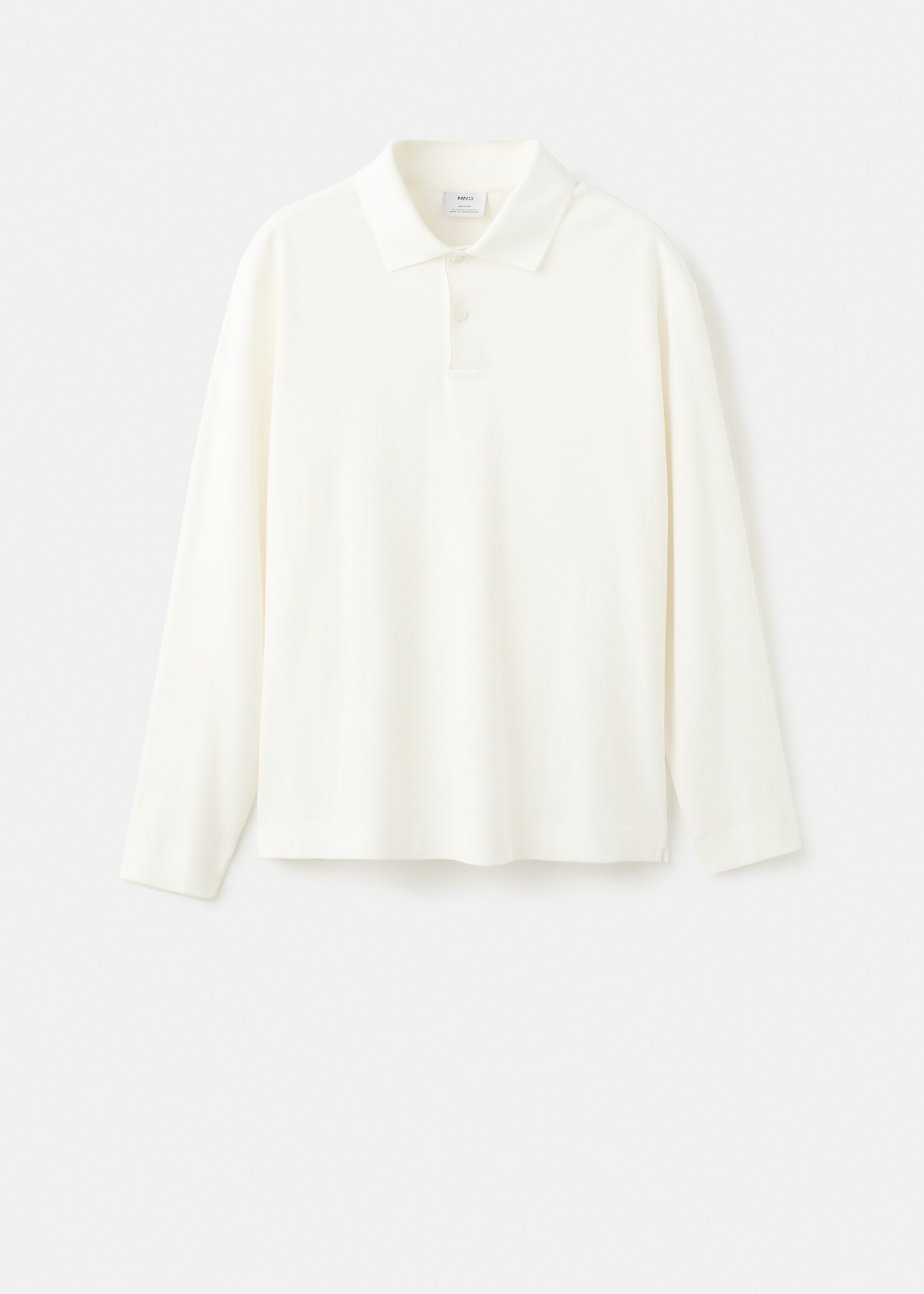 Regular-fit knitted polo sweater - Article without model, White. Ref: 27081256-00.