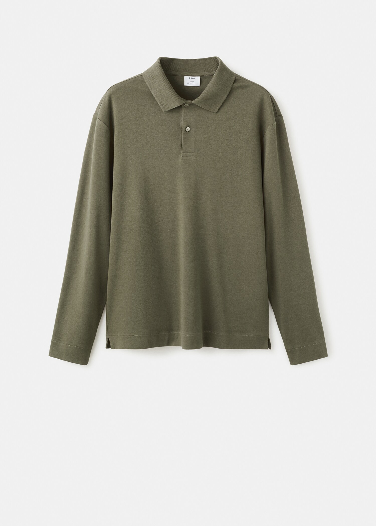 Regular-fit knitted polo sweater - Article without model