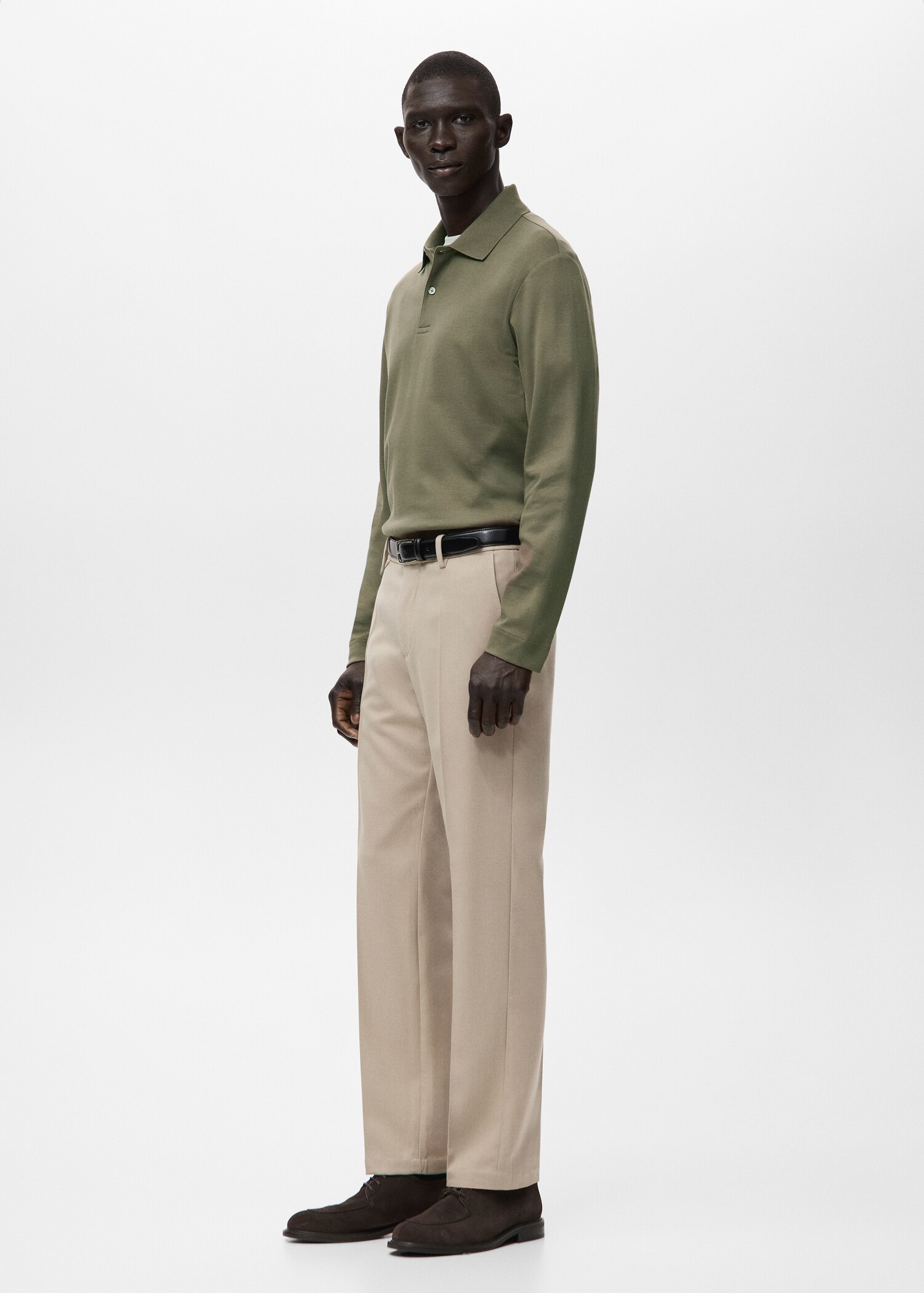 Regular-fit knitted polo sweater - Details of the article 2