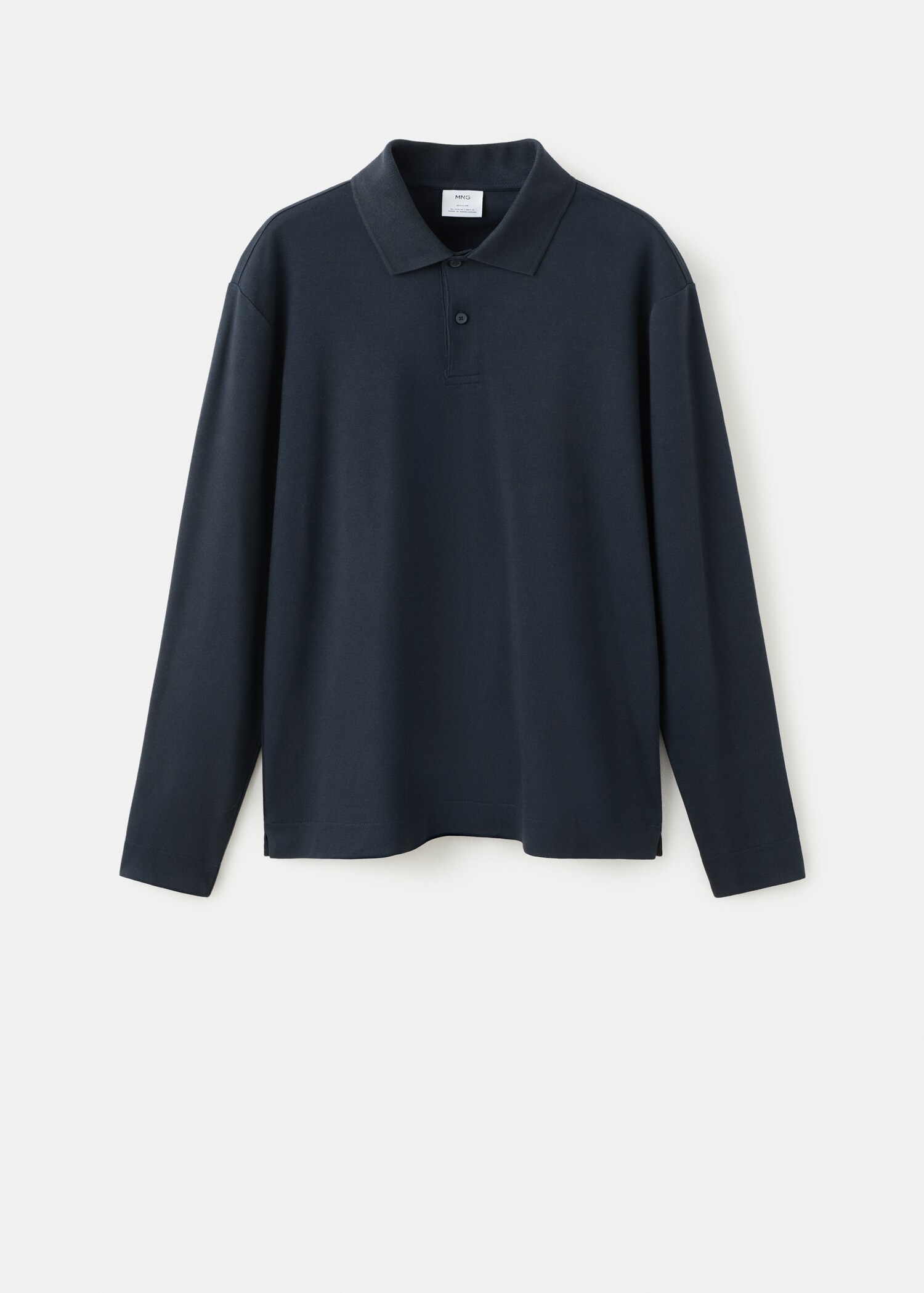 Regular-fit knitted polo sweater - Article without model