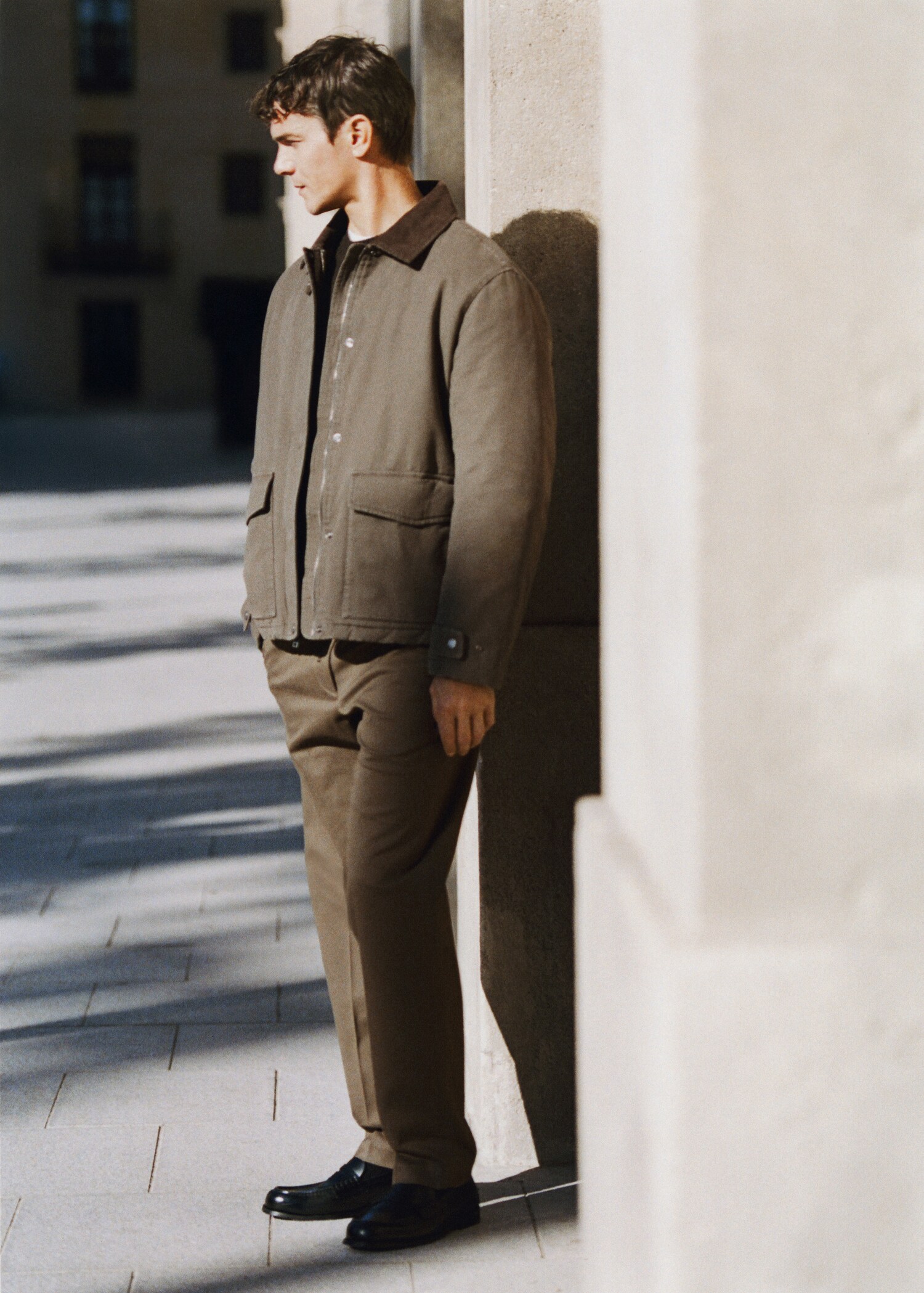 Slim fit cotton pants - Details of the article 5