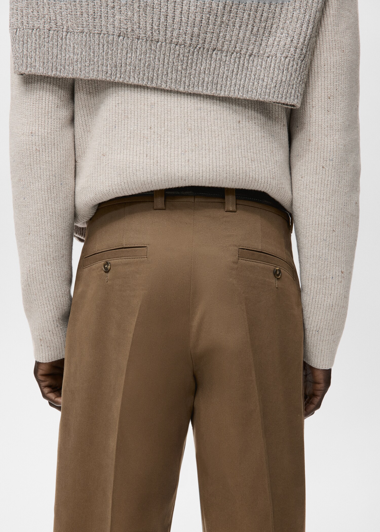 Slim fit cotton pants - Details of the article 6