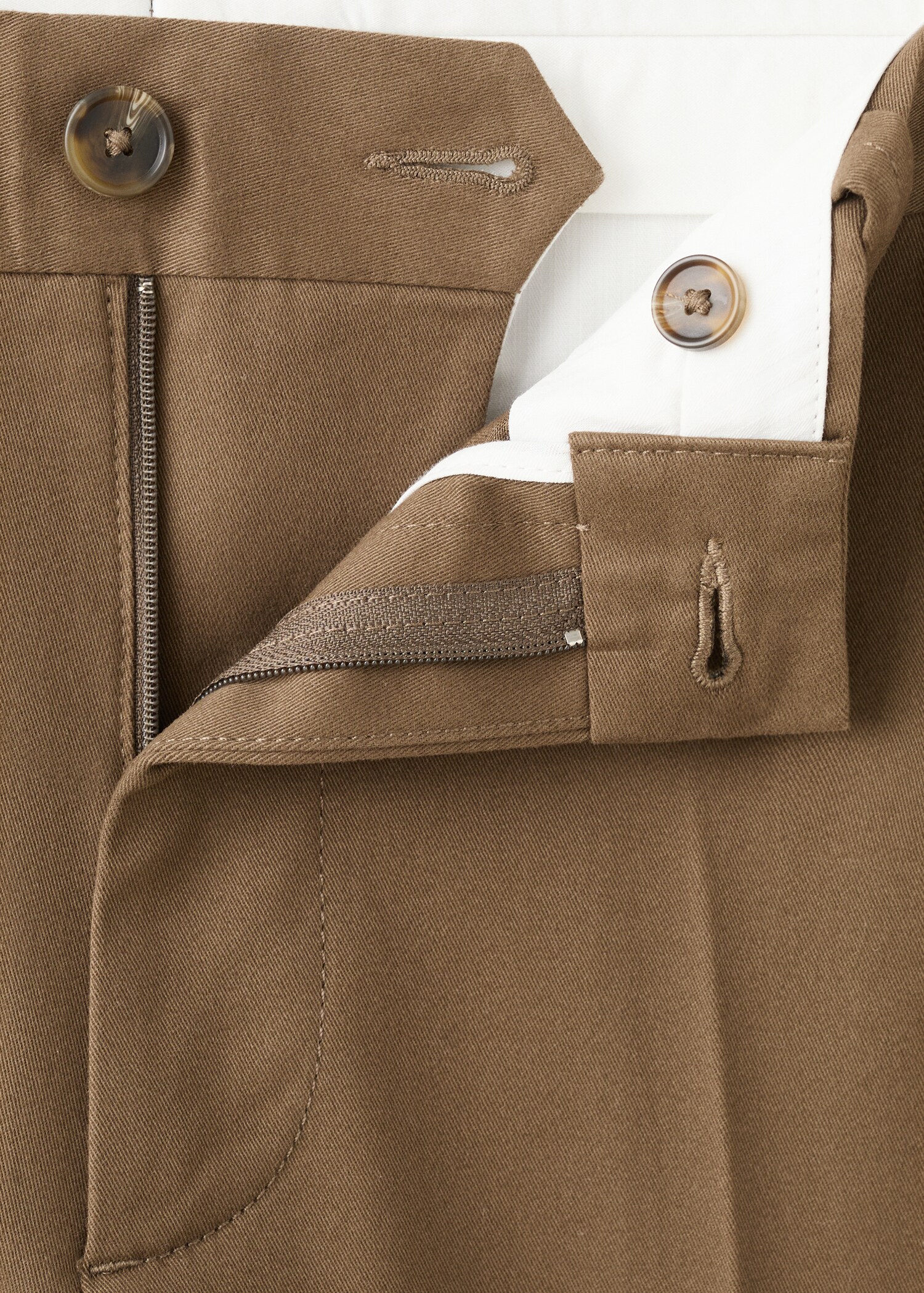 Slim fit cotton pants - Details of the article 8