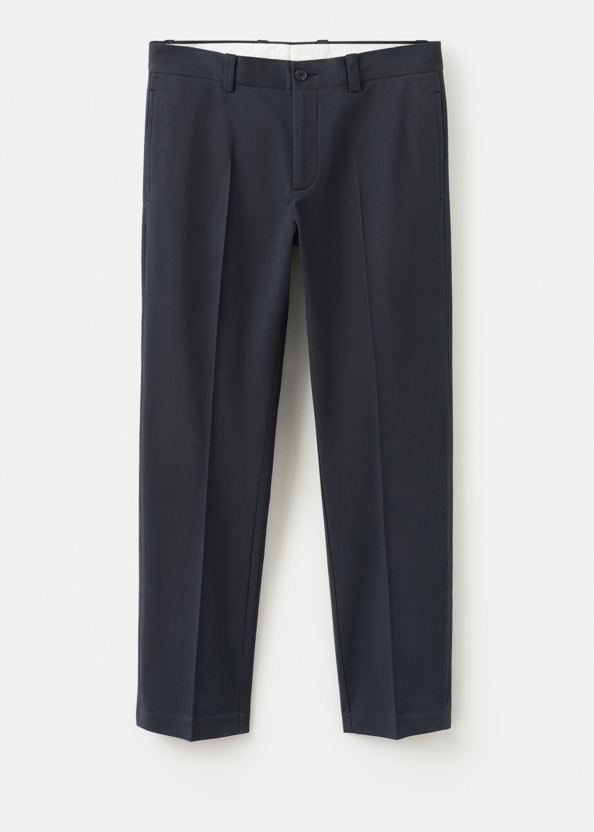Slim fit cotton pants - Article without model, Navy. Ref: 27081257-00.