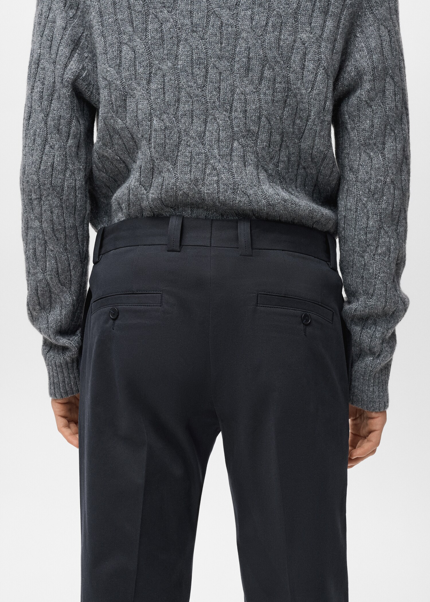 Slim fit cotton pants - Details of the article 6