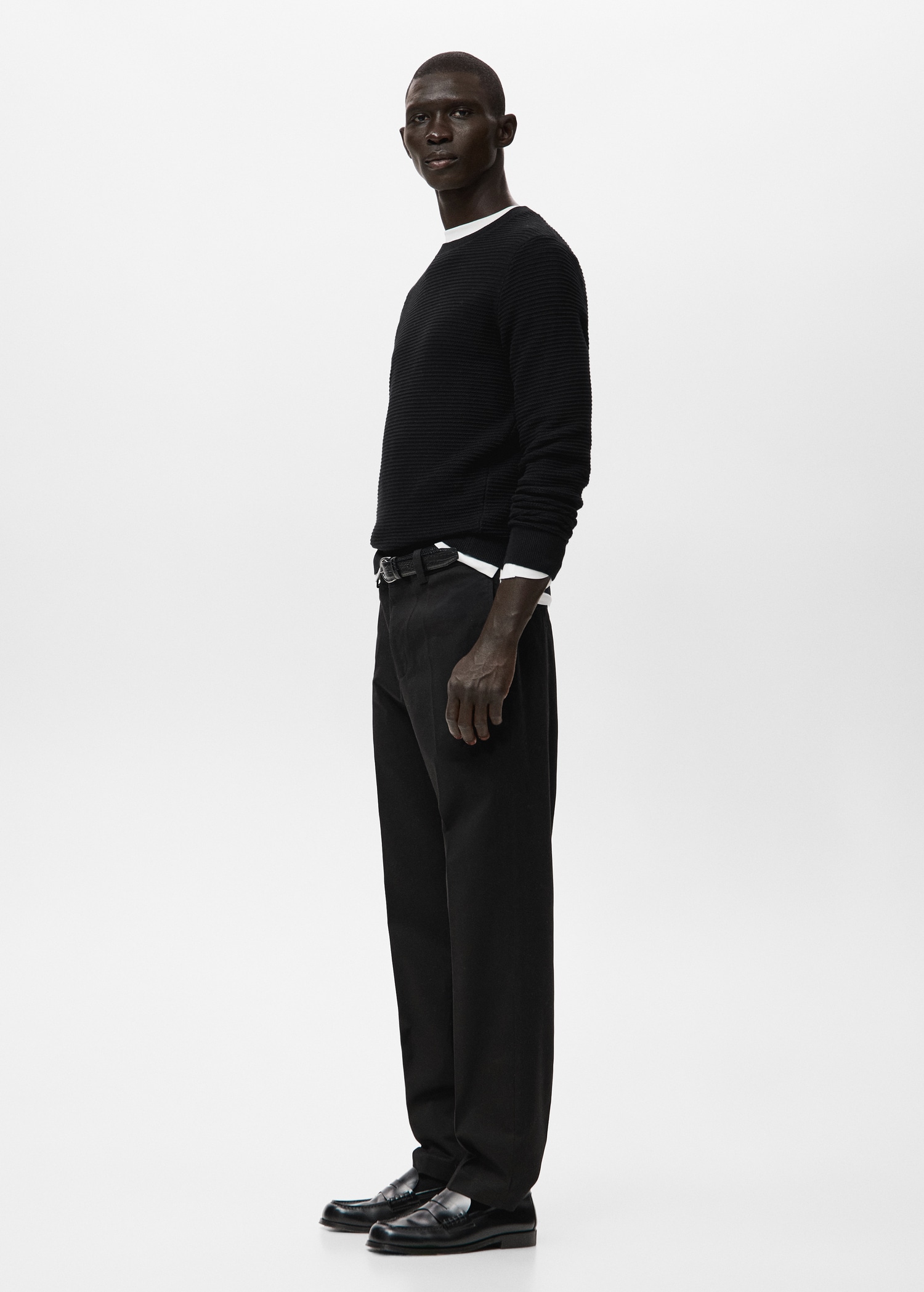 Slim fit cotton pants - Details of the article 2
