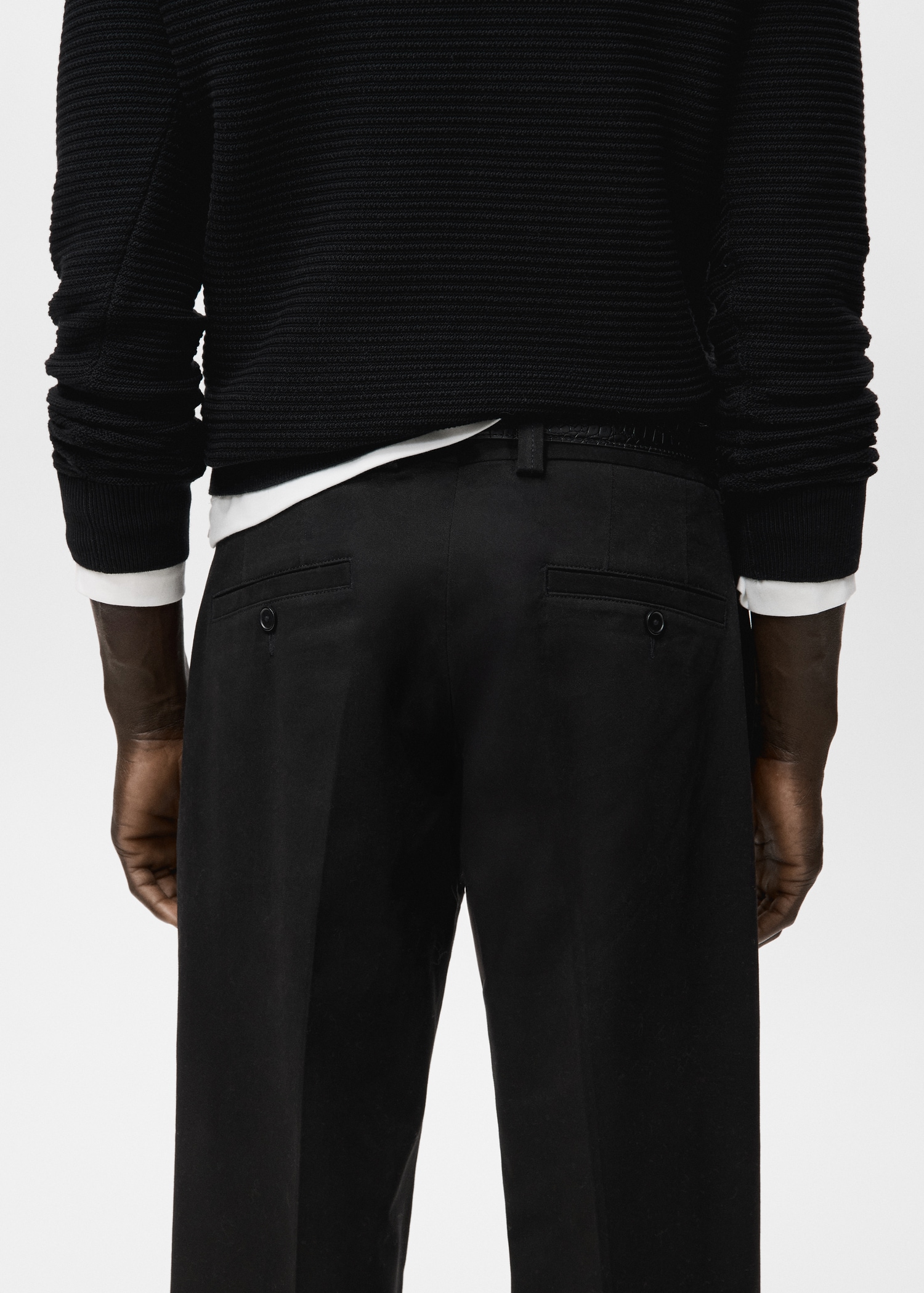 Slim fit cotton pants - Details of the article 6