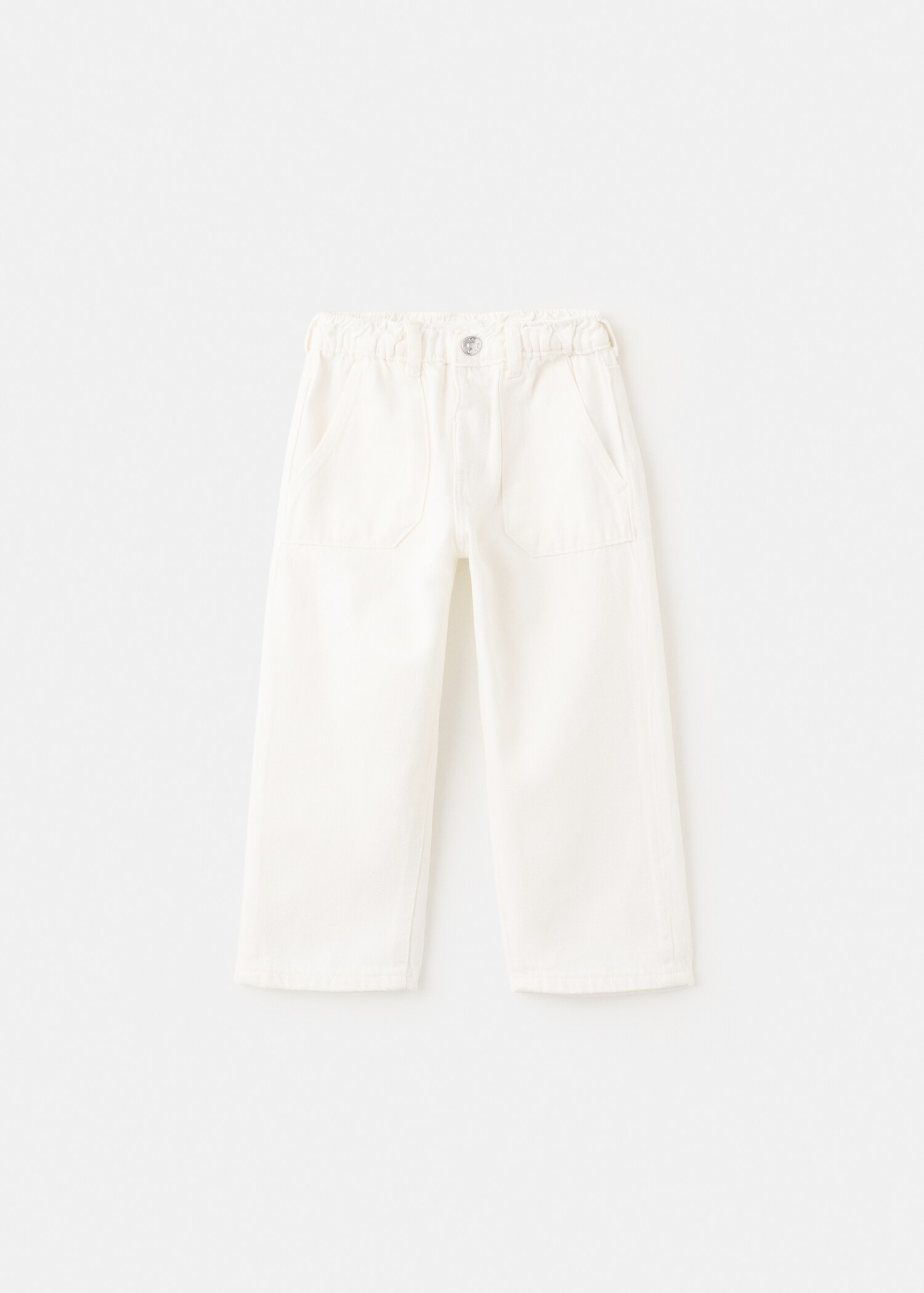 Straight-fit jeans with elastic waist - Article without model