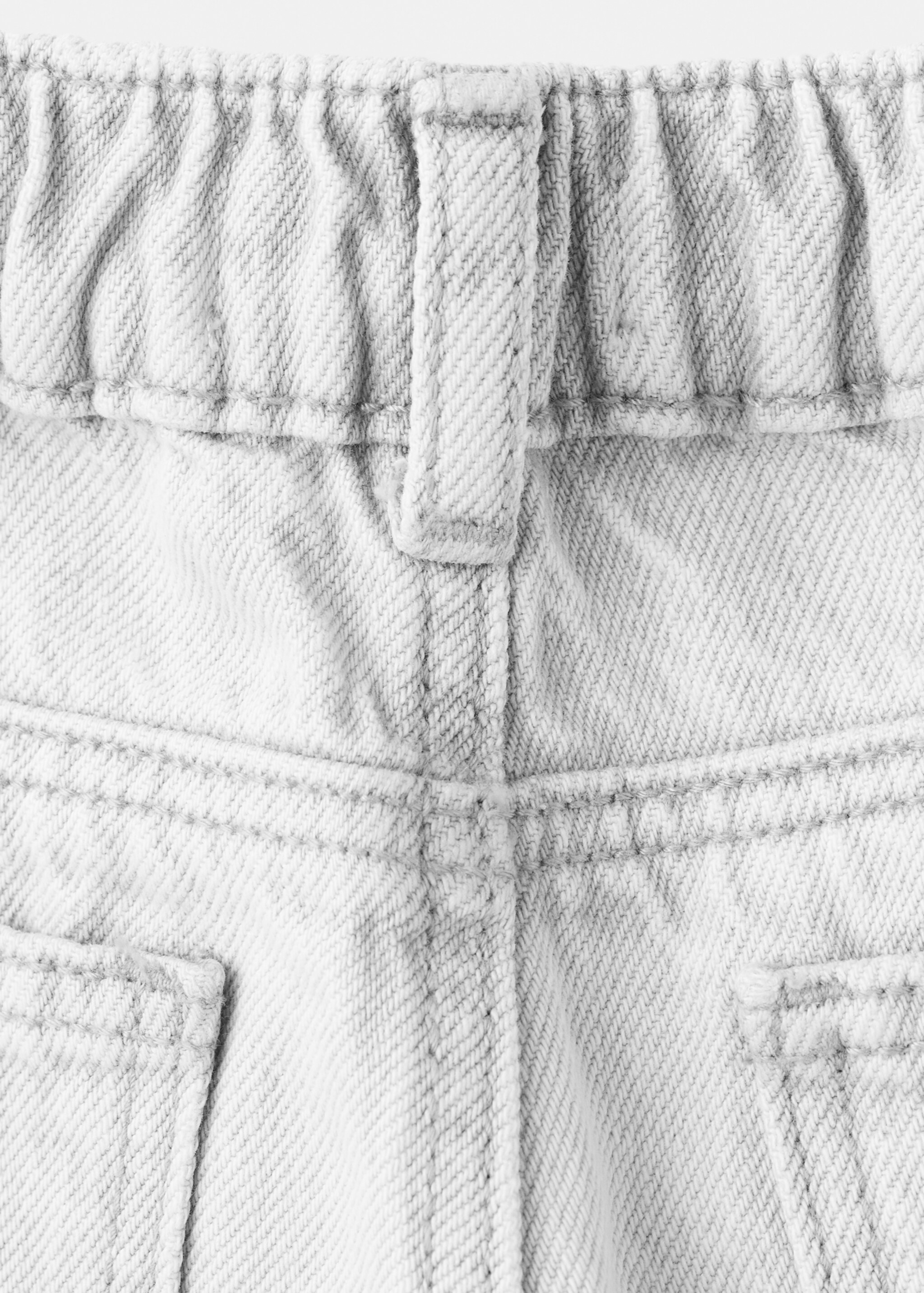 Jean droit taille élastique - Détail de l'article 0, Gris denim. Ref: 27081261-00.