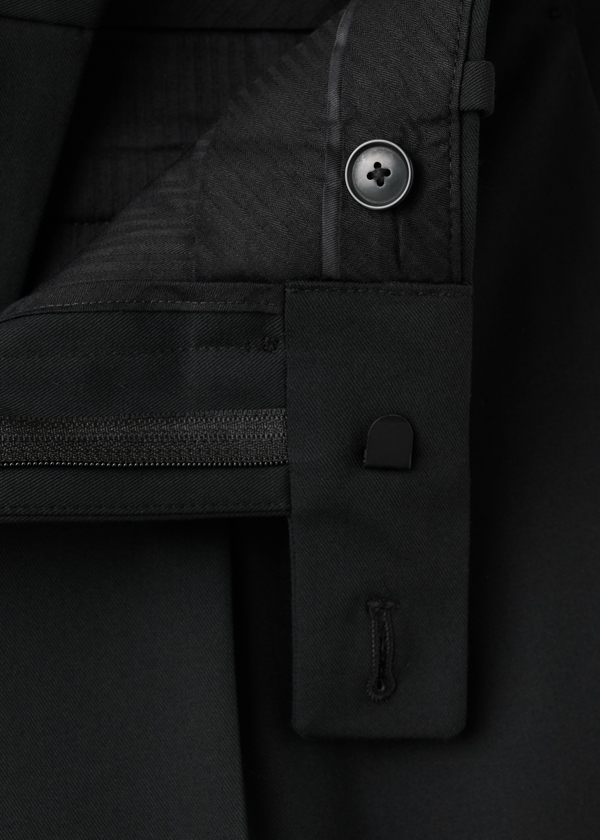 Boston regular-fit suit trousers - Details of the article 8, Black. Ref: 27081262-00.