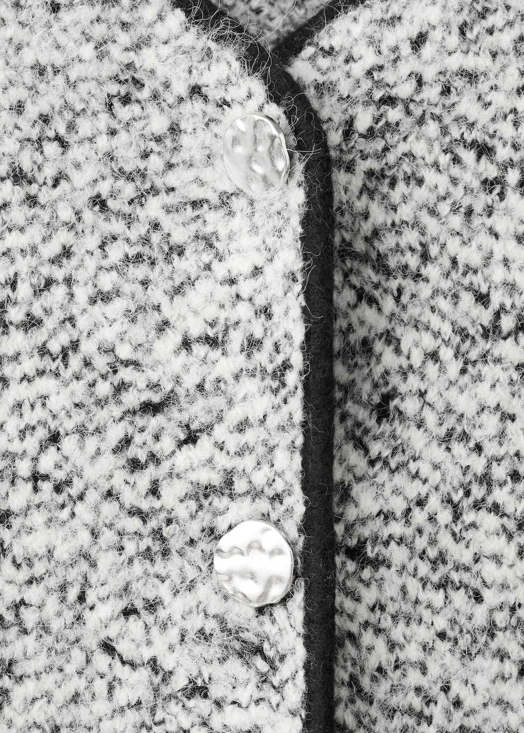 Mango Flecked cotton-blend jacket