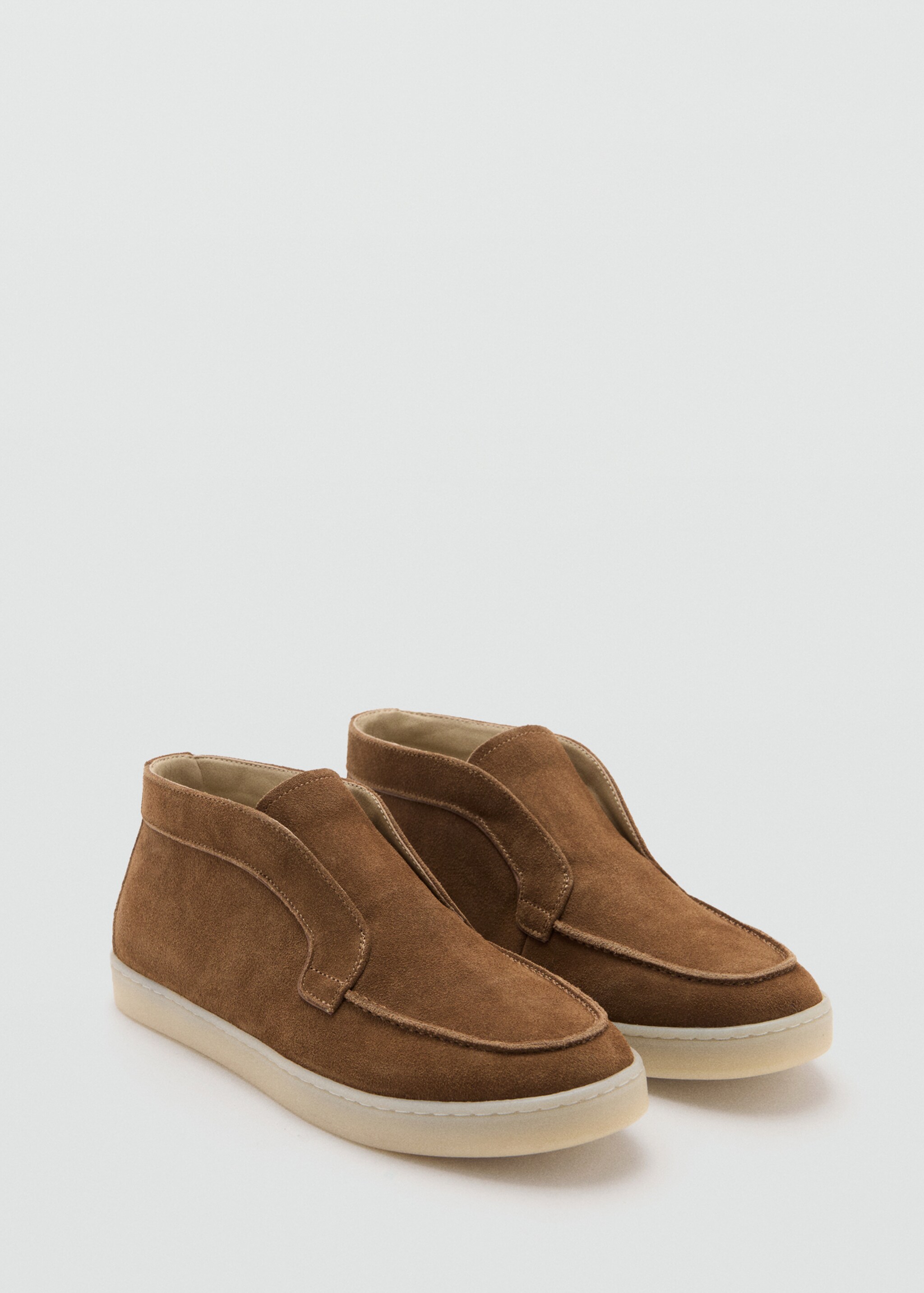 Suede leather ankle boots - Medium plane, Brown. Ref: 27081266-00.
