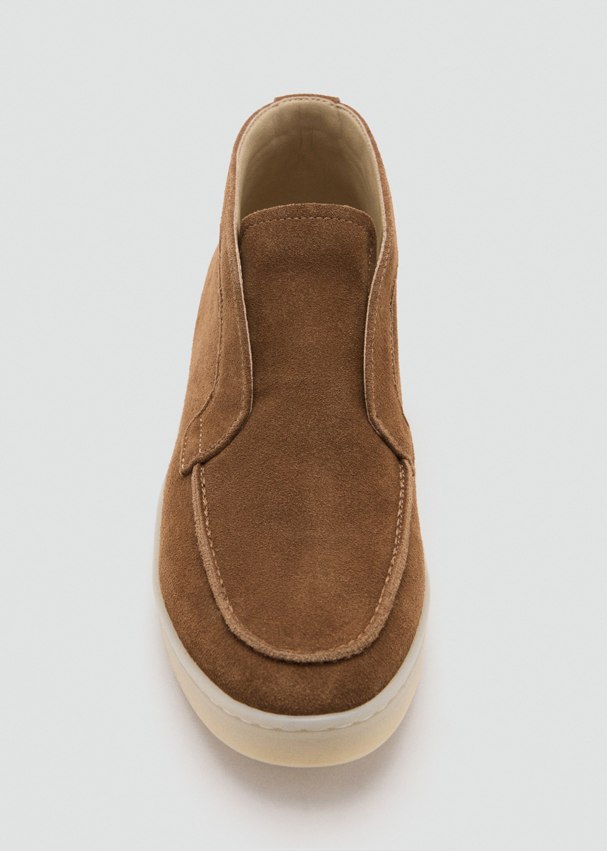 Suede leather ankle boots - Details of the article 3, Brown. Ref: 27081266-00.
