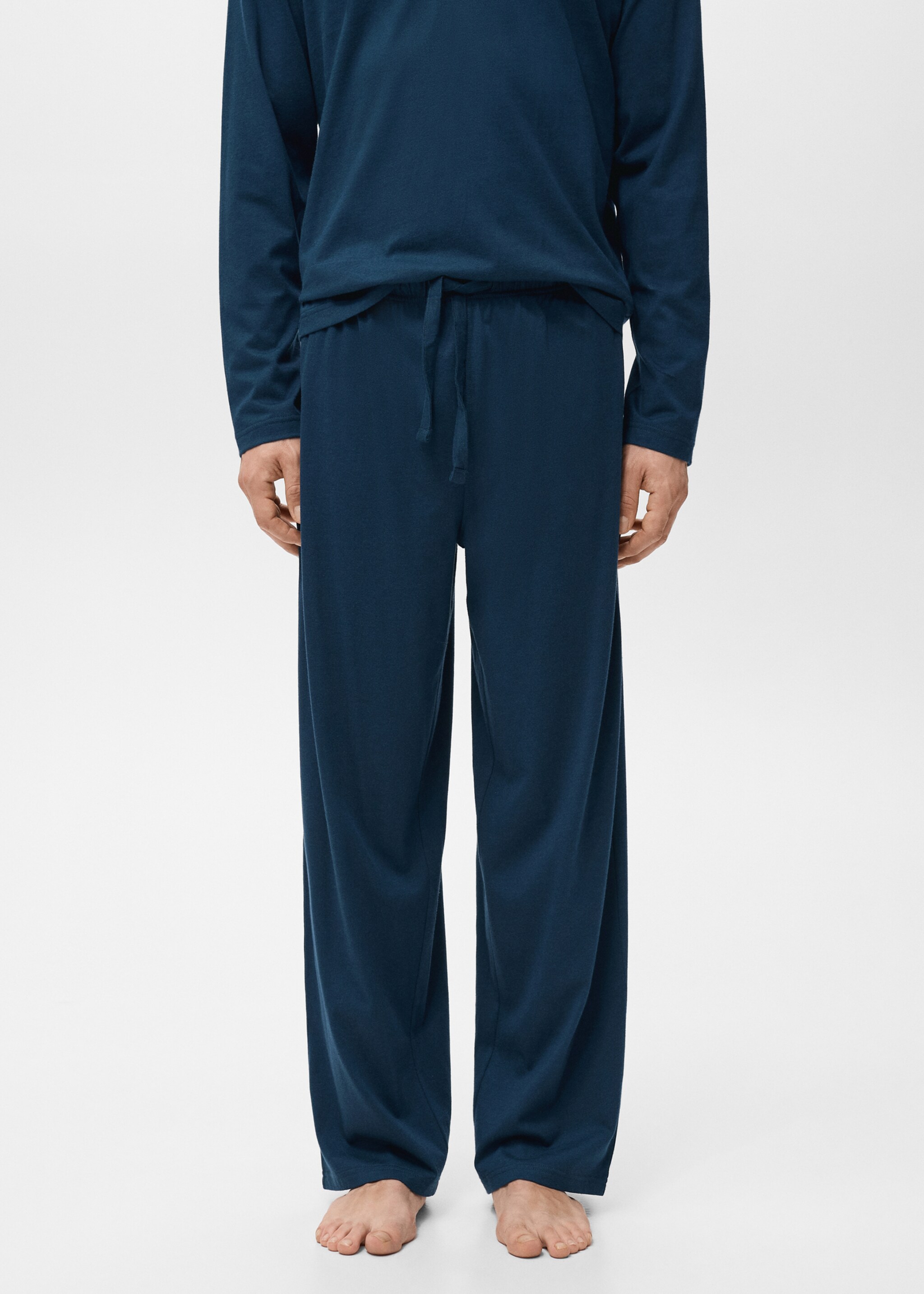 100% cotton pyjama pack - Details of the article 1, Navy. Ref: 27081267-00.