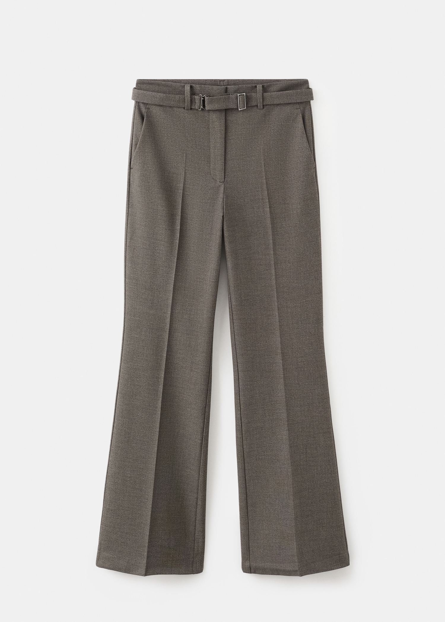 Belt straight-fit trousers - Article without model