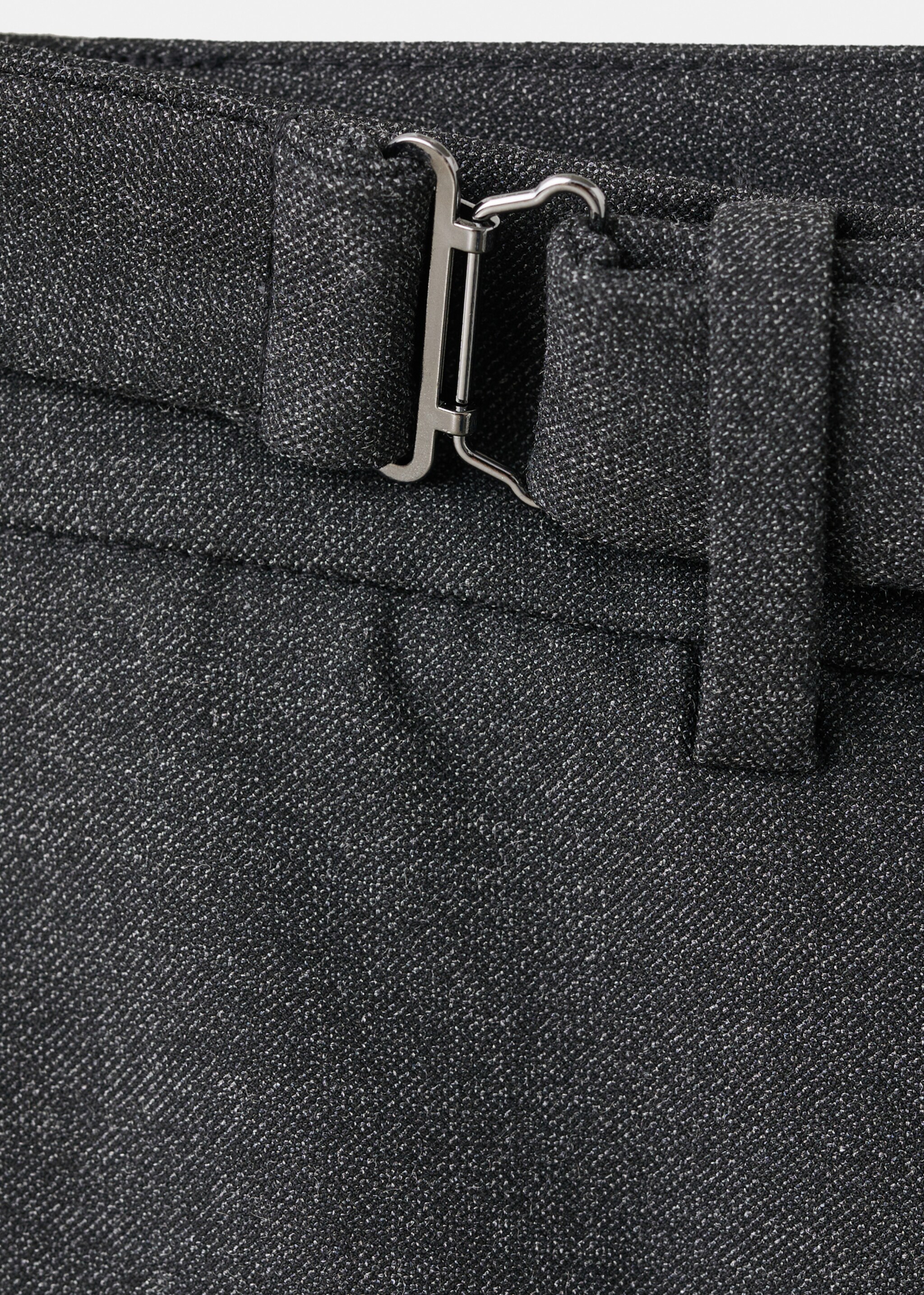 Belt straight-fit trousers - Details of the article 0, Grey. Ref: 27081268-00.