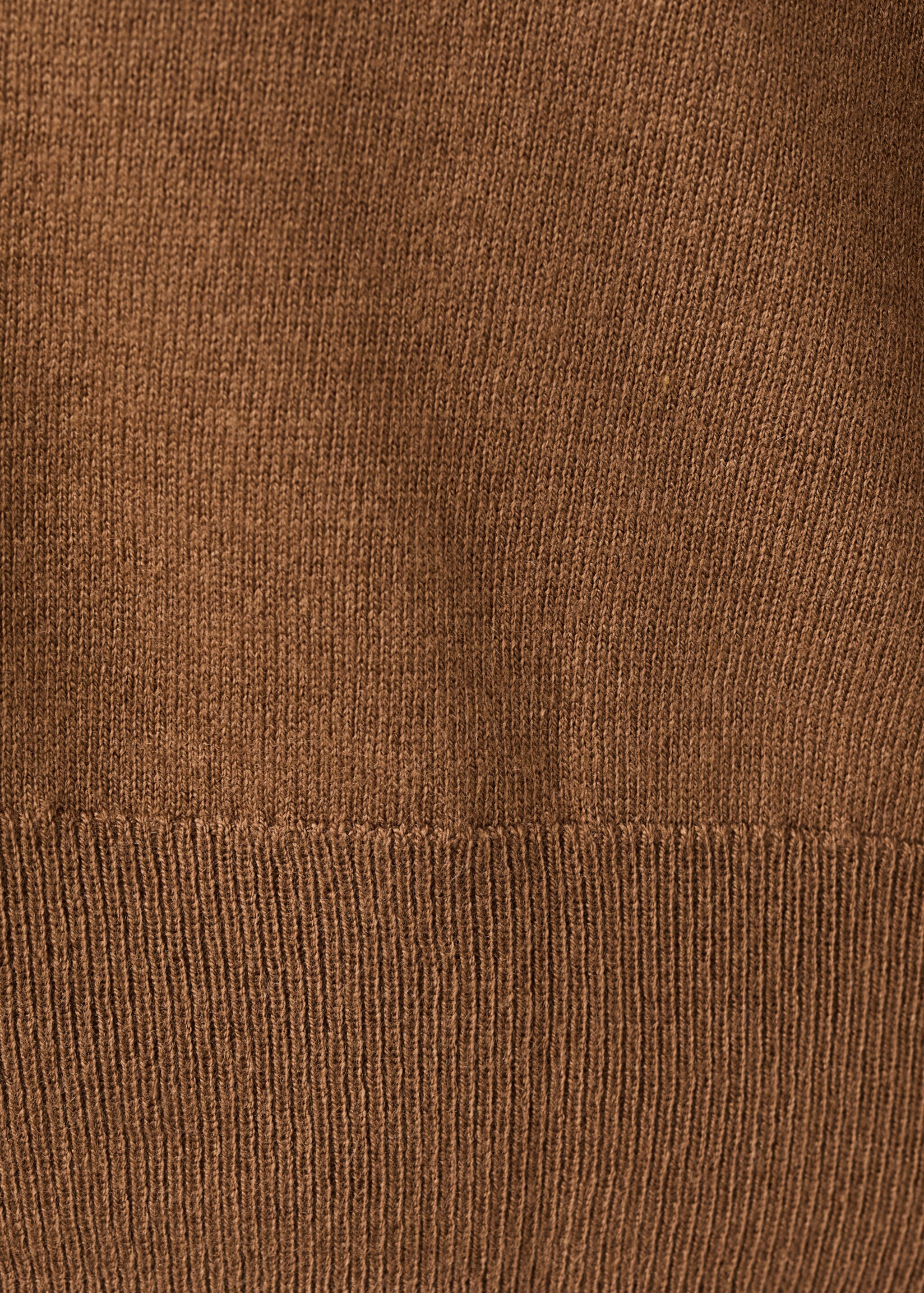 Cardigan maille col V - Détail de l'article 0, Tabac. Ref: 27081269-00.