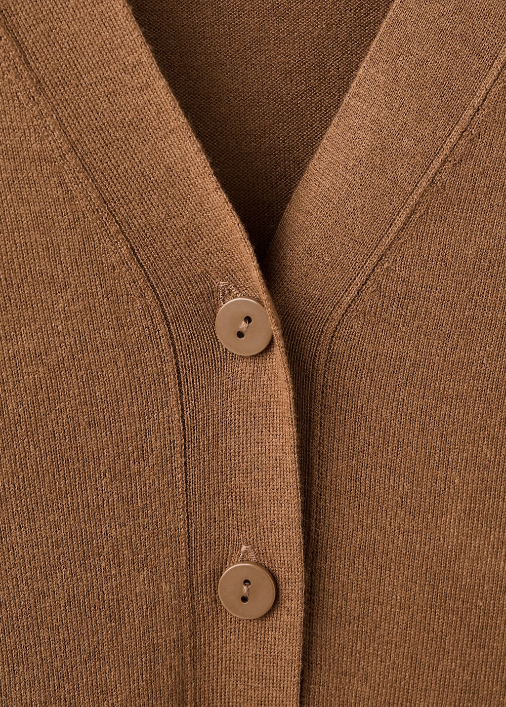 Mango V-neck knitted cardigan