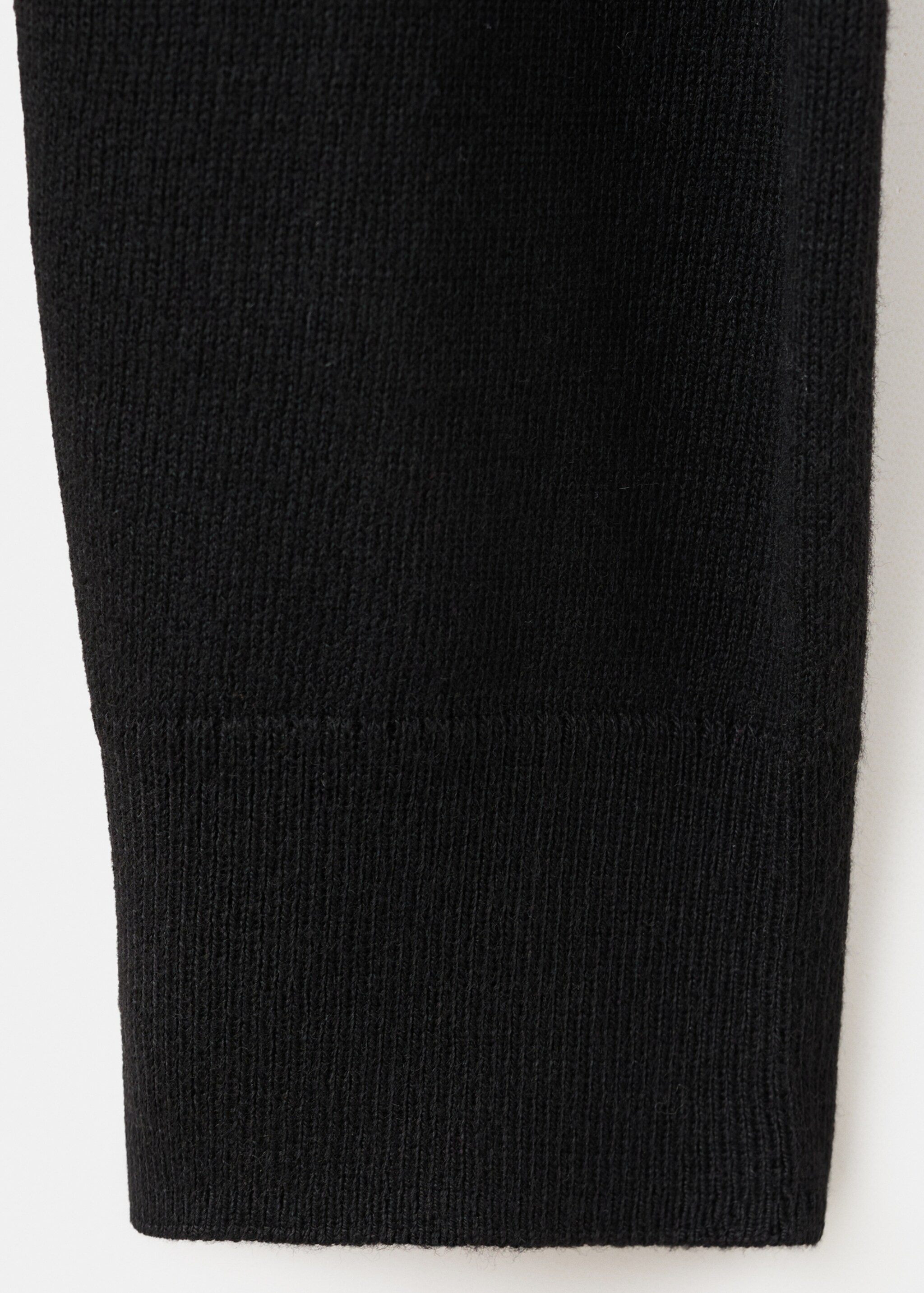 V-neck knitted cardigan - Details of the article 0, Black. Ref: 27081269-00.